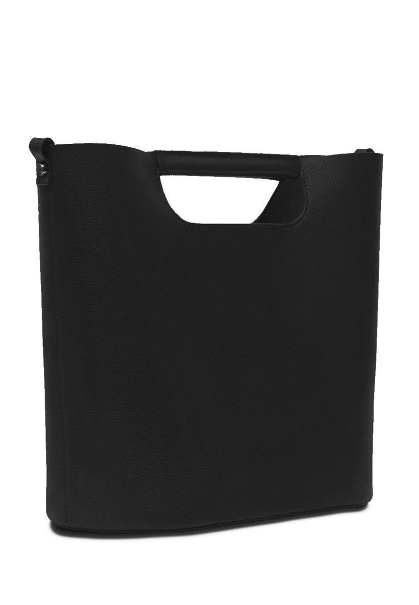 GRETCHEN Schultertasche Crocus Shoulderbag, aus Rindsleder schwarz italienischem