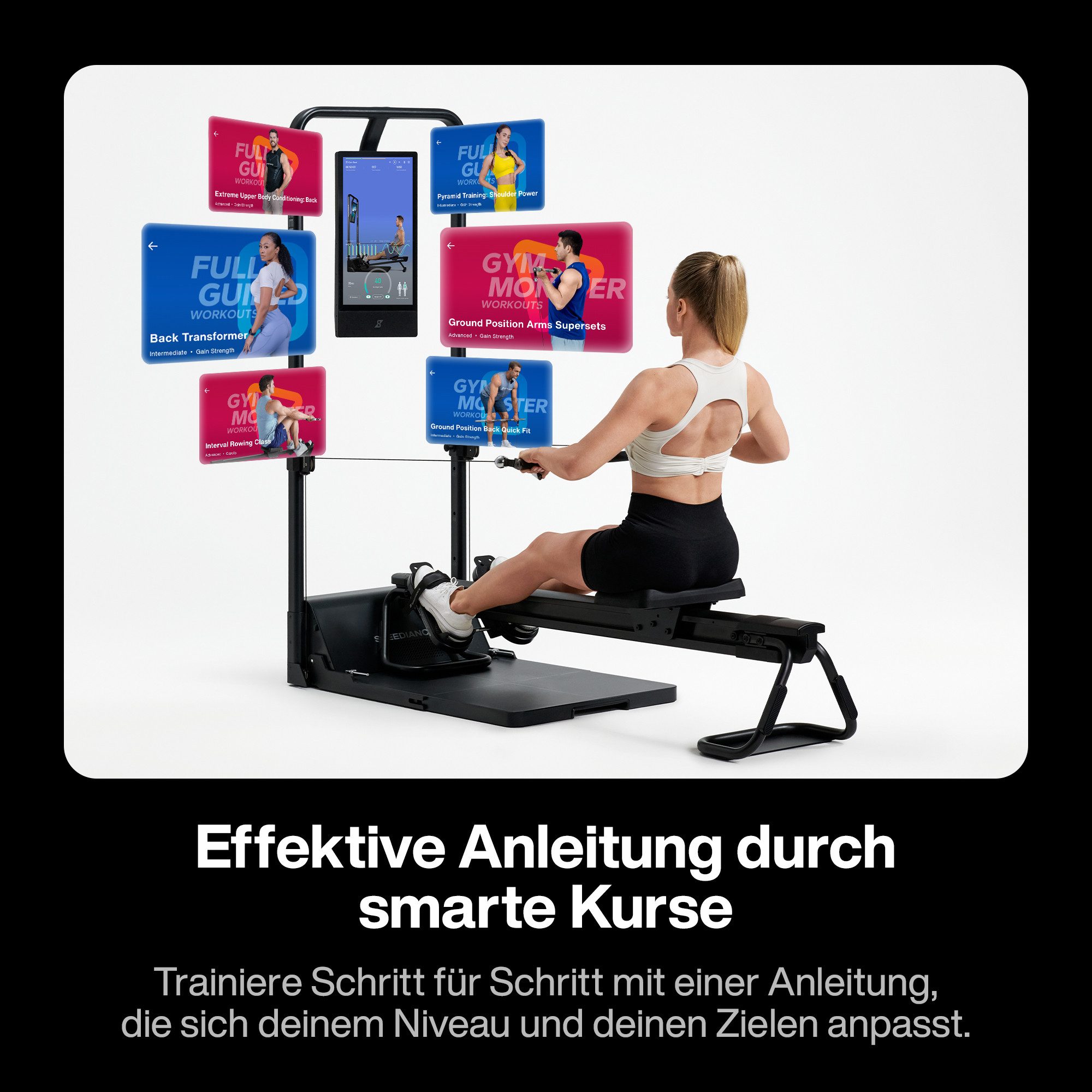 SPEEDIANCE Kraftstation Smarte KI-gesteuerte Multi-Funktionale Smith-Maschine, (mit Digitalem Gewichtssystem, Squat Rack, Gym Monster 2S), für Ganzkörper-Krafttraining, All-in-One Fitnessgerät