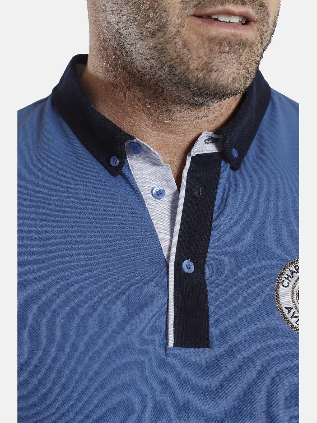Langarm-Poloshirt mit SINNT Colby Charles Button-Down Kragen EARL