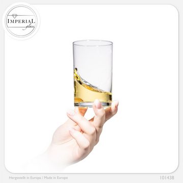 IMPERIAL glass Glas Gerade Trinkgläser, Glas, 220ml (max. 290ml) Teegläser Wassergläser Saftglas Eissteeglas