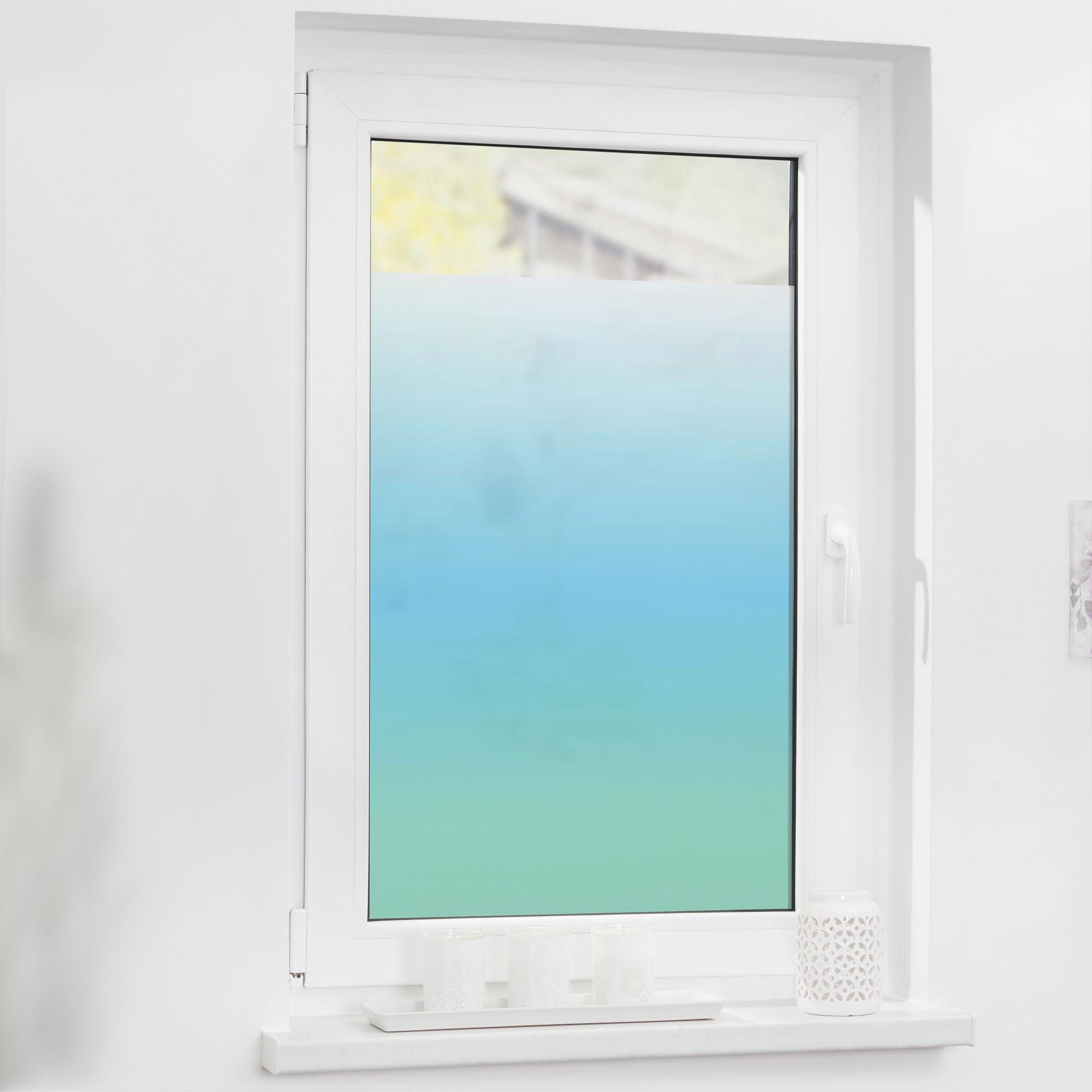LICHTBLICK ORIGINAL Fensterfolie Ombre Petrol, blickdicht, günstig online kaufen