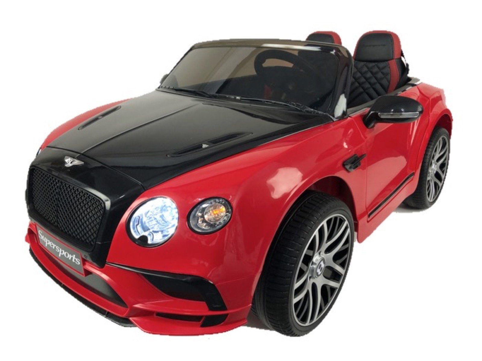 TPFLiving Elektro-Kinderauto Bentley Supersports - Rot - Farbe:, Belastbarkeit 30 kg, Elektro Go-Kart - Kinder Elektrofahrzeug Kinderauto elektro