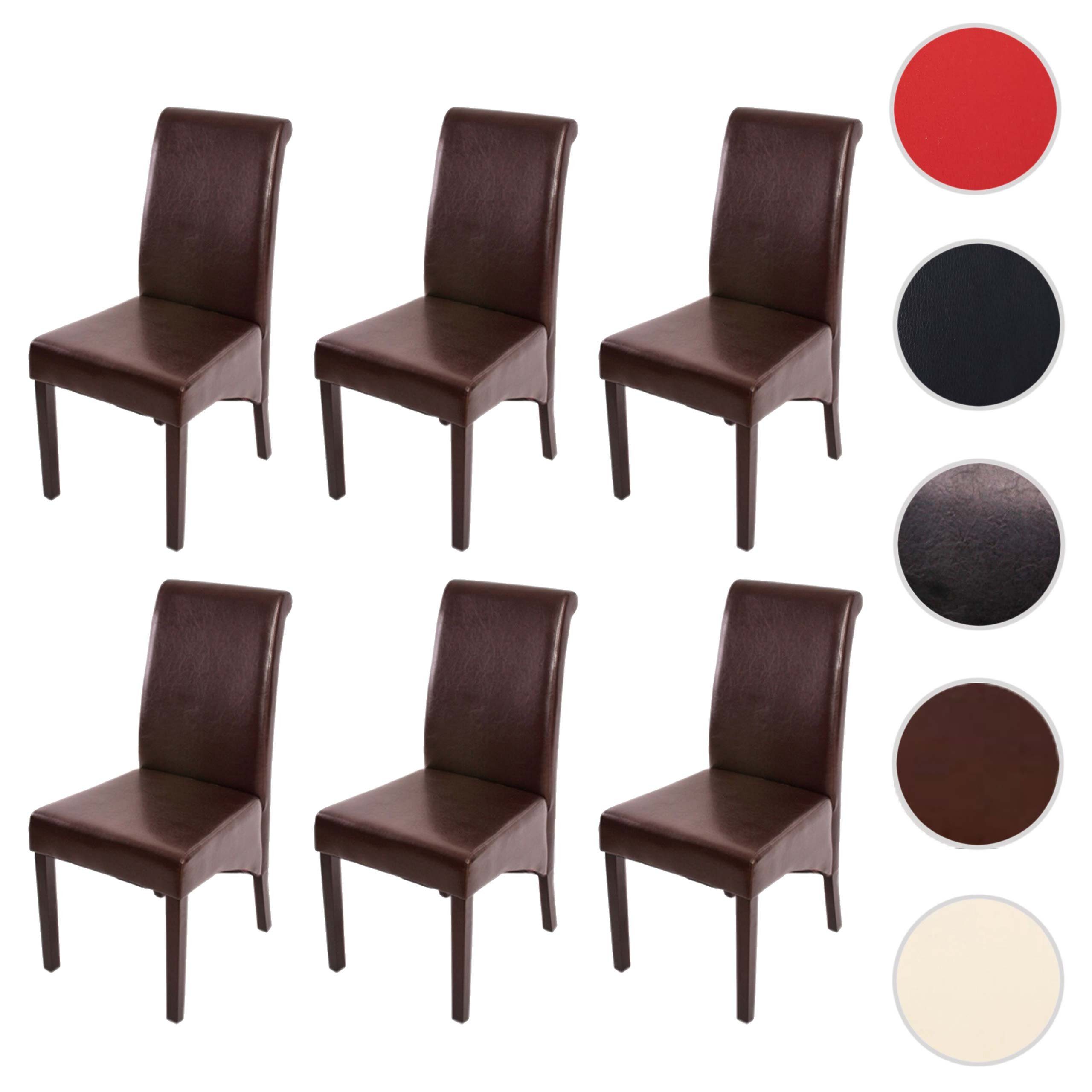 MCW Esszimmerstuhl Cesena-6 (Set, 6 St), 6er-Set, Abgerundete Ecken und Kanten, Bequeme Sitzpolsterung
