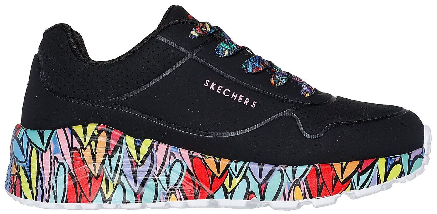 Skechers Skechers Uno Lite Subtle Love Schwarz BKMT Sneaker