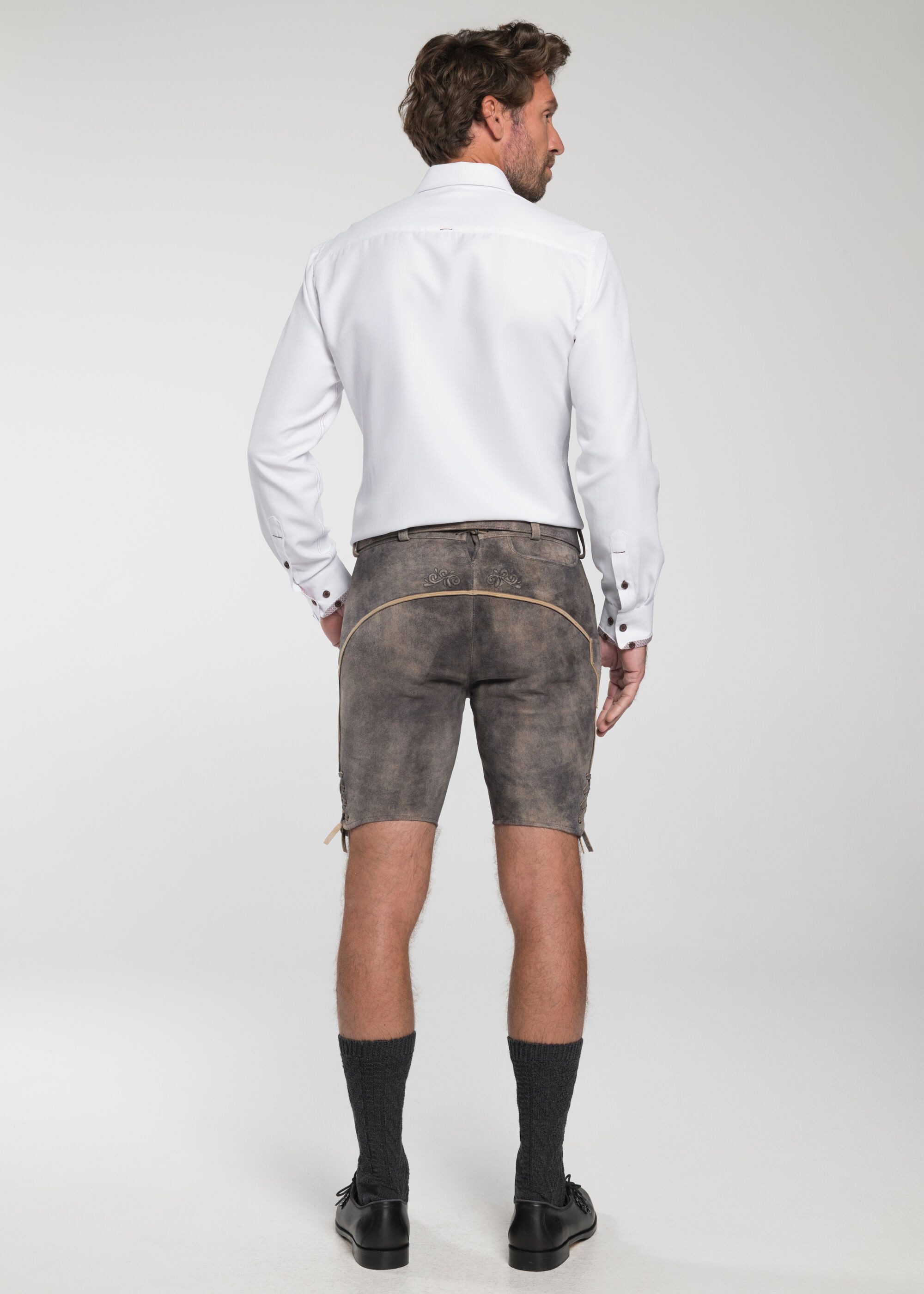 Spieth & Wensky Lederhose Gottlieb mit Stickerei