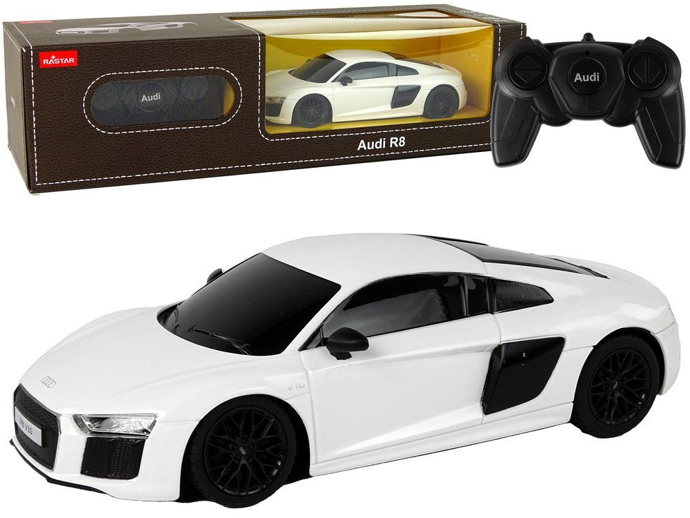 Wisam RC-Auto Ferngesteuertes Auto RC Audi R8 Rastar Pilot Weiß 1:24