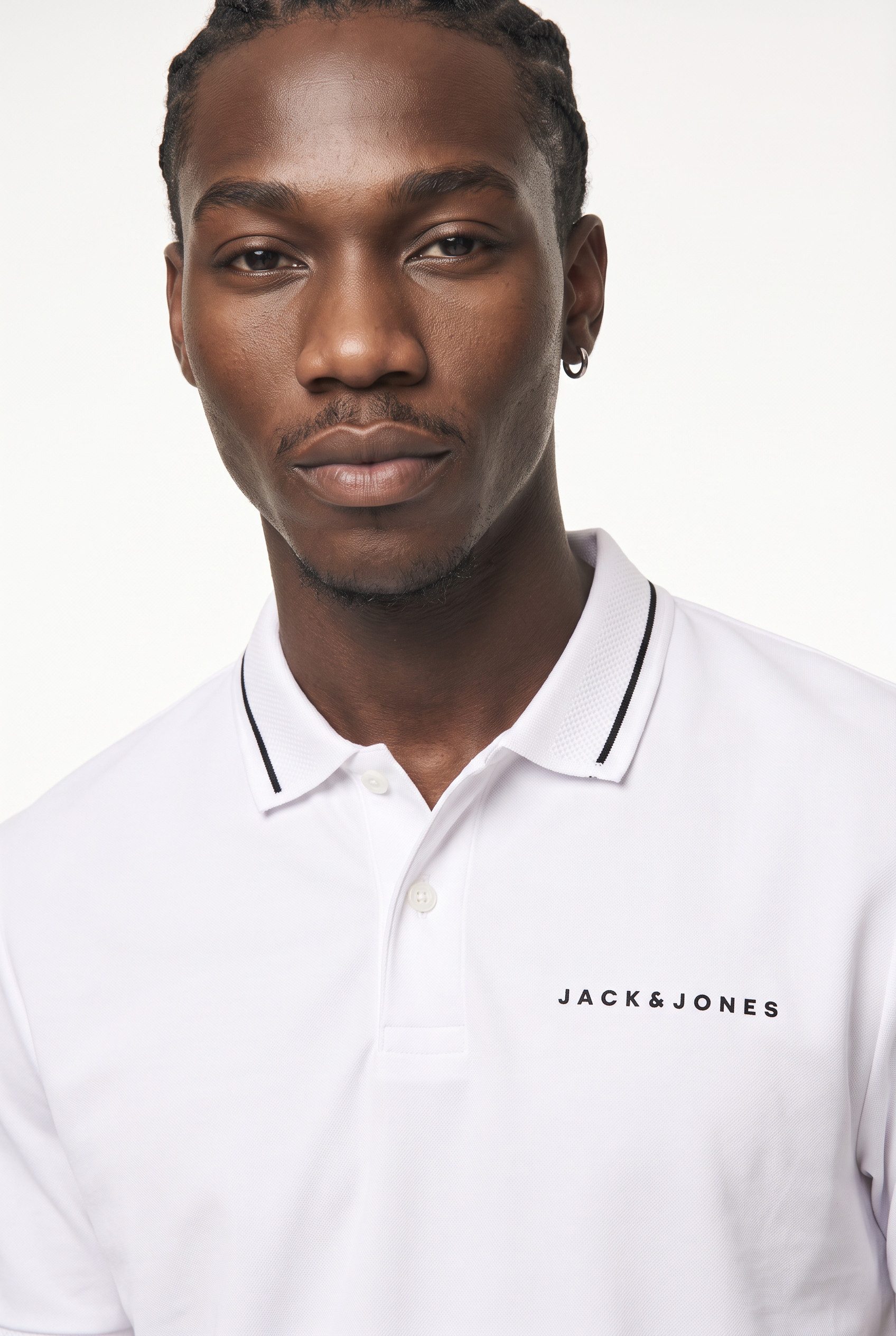 Jack & Jones Poloshirt JCOFUSION PIQUE MESH COLLAR POLO SS Baumwollmischung, regular fit – Bild 3 von 5