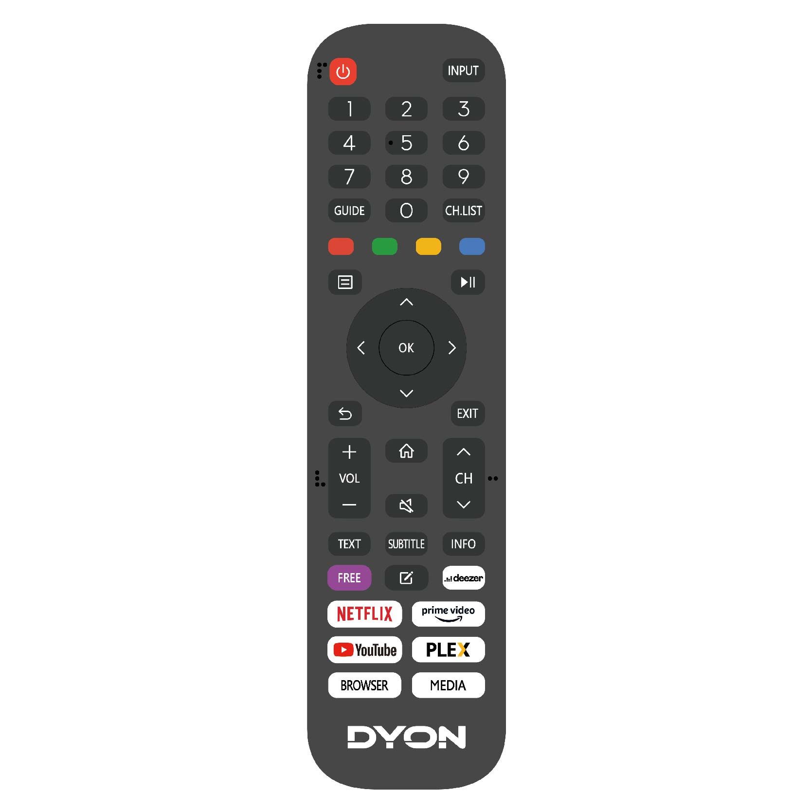 Dyon SMART 43 VX LED-Fernseher (108 schw...