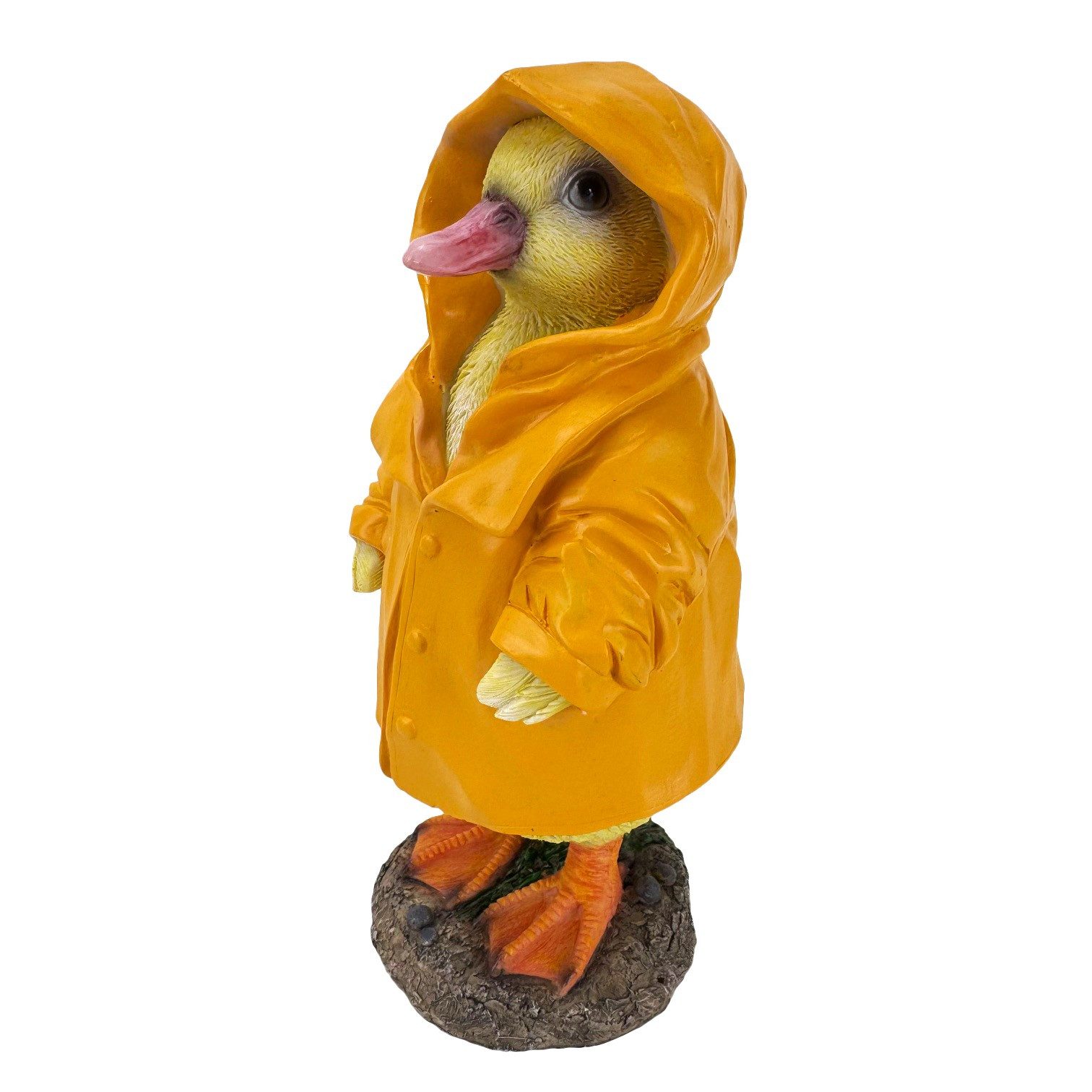 Online-Fuchs Gartenfigur für außen - süße Ente im Regenmantel - Teichdekoration, Figuren, (Ente im Regenmantel), aus Kunstharz (Polyresin) gefertigt - für den Innen- und Außenbereich