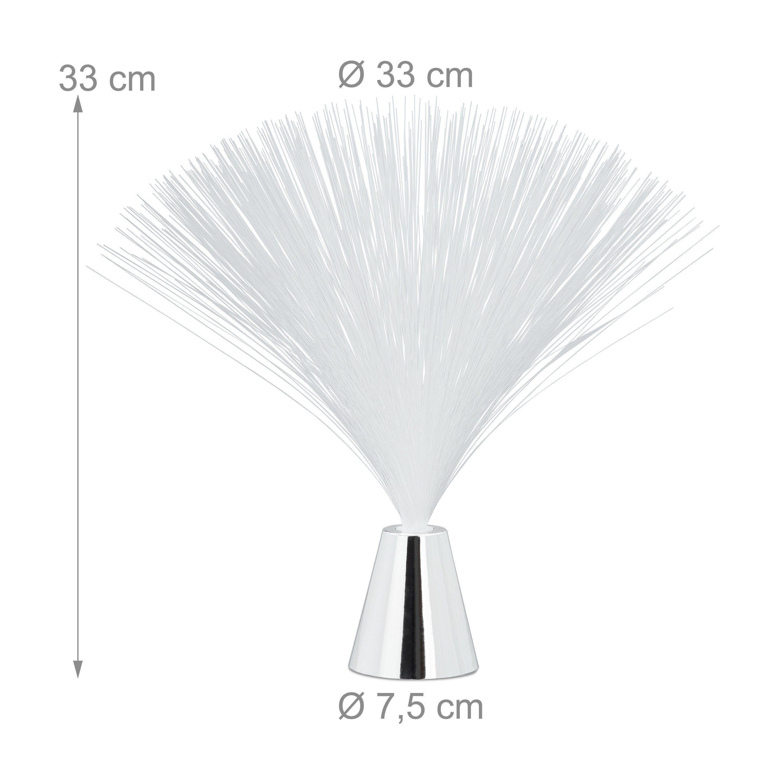 relaxdays LED Dekolicht 10 x Glasfaserlampe mit Farbwechsel, Stimmungslicht mit fließendem Farbwechsel, LED, blau, hellblau, lila, rot, hellgrün, grün – Bild 4 von 5