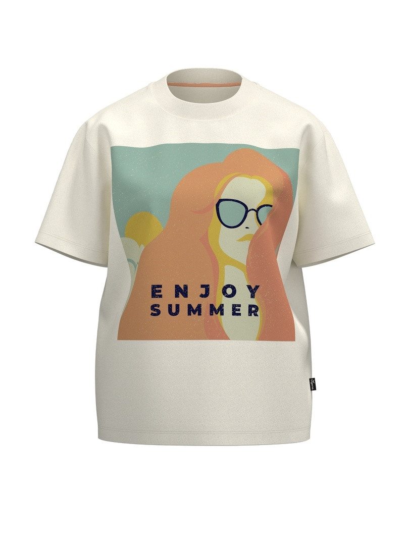 Trigema T-Shirt TRIGEMA T Shirt mit Druck "Enjoy Summer" (1-tlg) günstig online kaufen