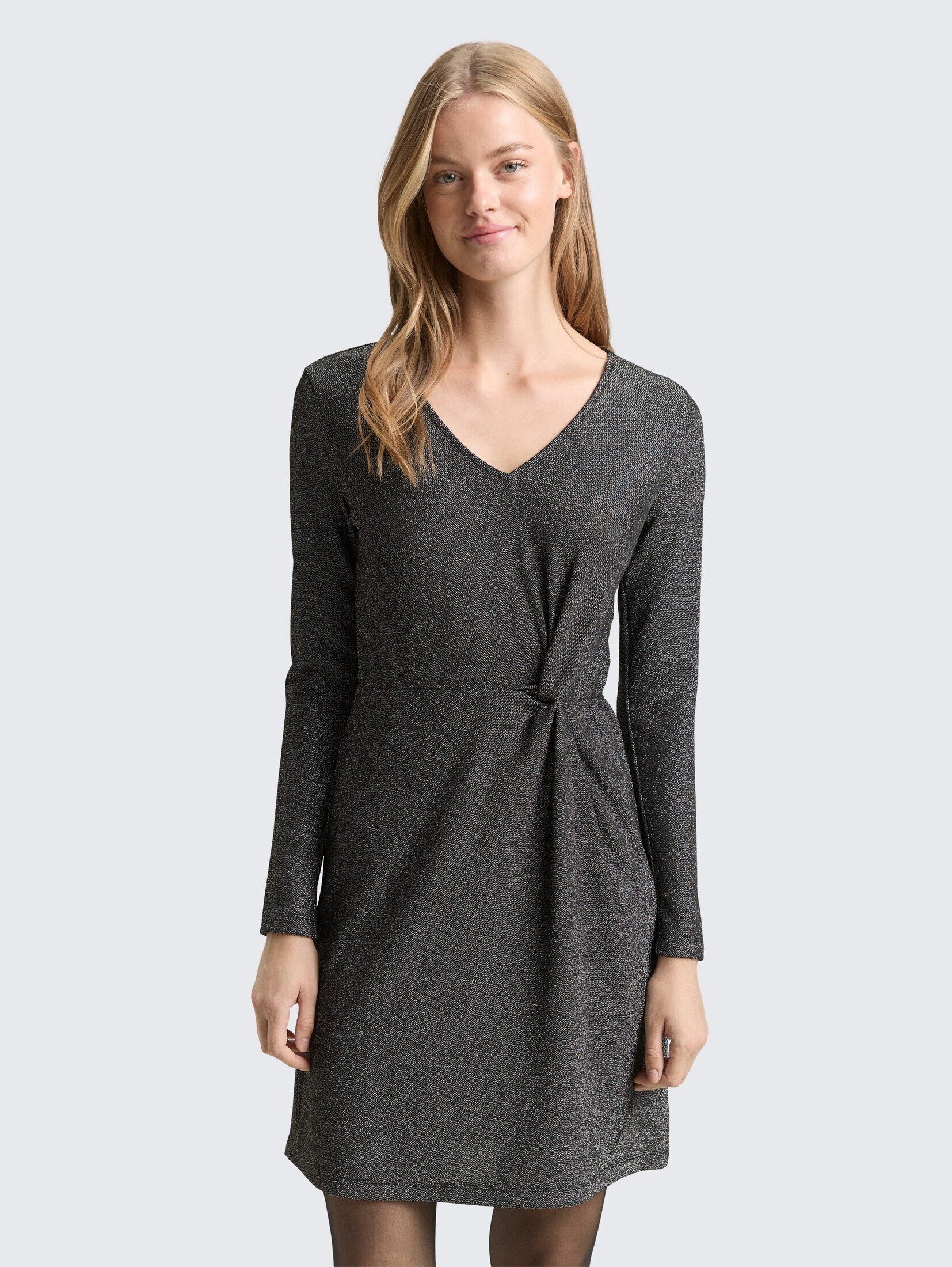 TOM TAILOR Denim Sommerkleid Платья & Jumpsuits Fitted Mini-Kleid mit Glitzer-Effekt