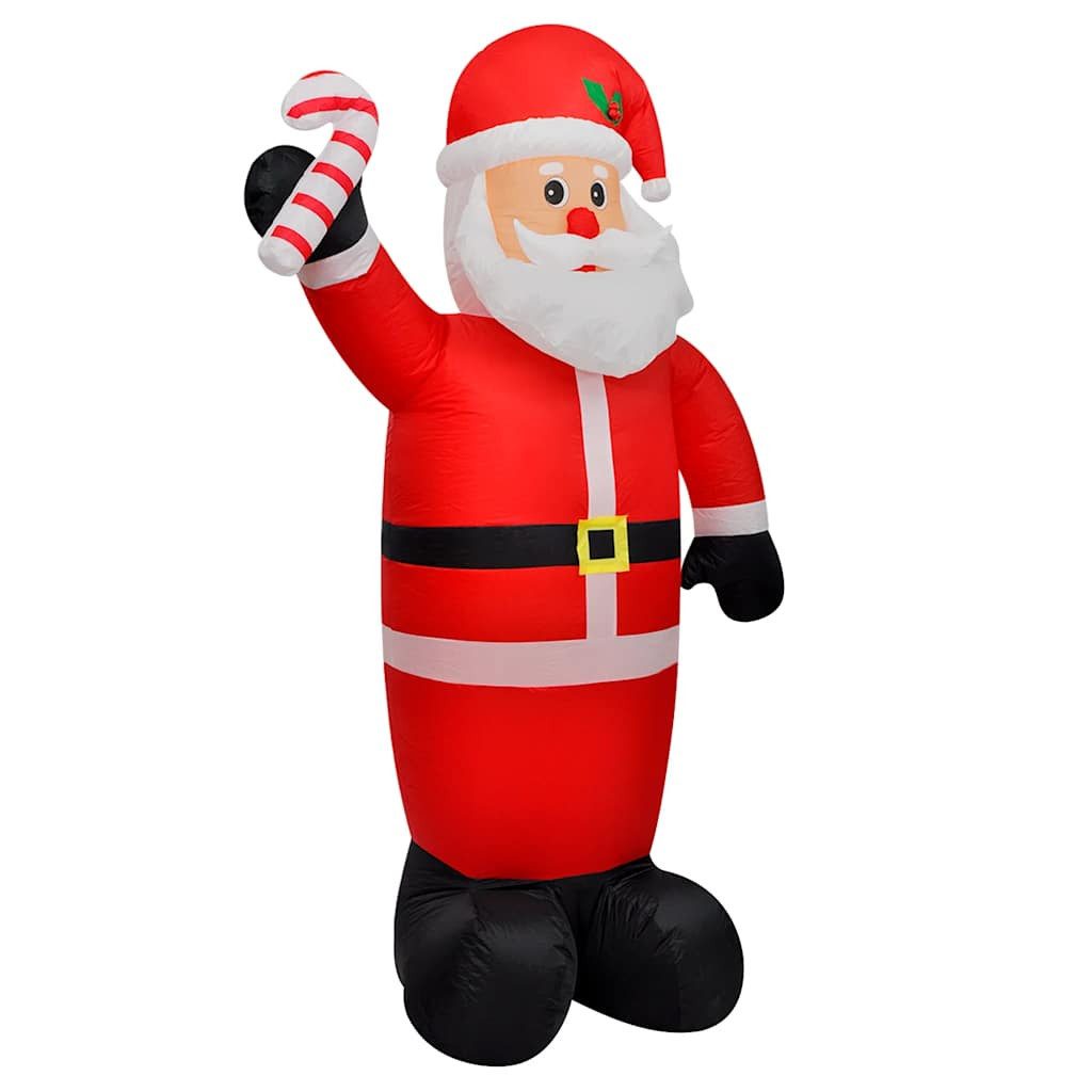 vidaXL Weihnachtsmann Weihnachtsmann aufblasbar 120 cm (1 St), Nikolaus Weihnachtsmann Aufblasbar 120cm LED Licht Figur Weihnachten