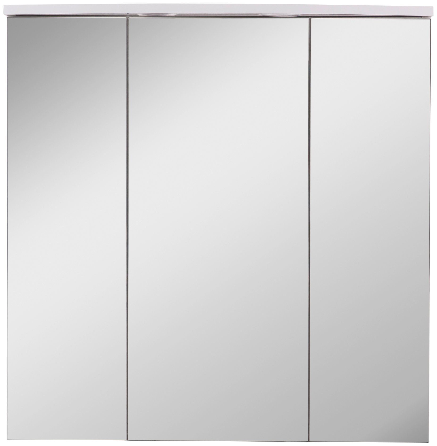 Schildmeyer Spiegelschrank cm, 2 Schalter-/Steckdosenbox 70 LED-Einbaustrahler, 3-türig, Breite Verona