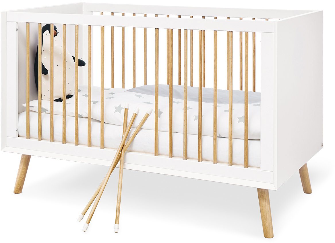 Pinolino® Babymöbel-Set »Edge«, (Spar-Set, 2-St), mit Kinderbett und Wickelkommode, Made in Europe-HomeTrends