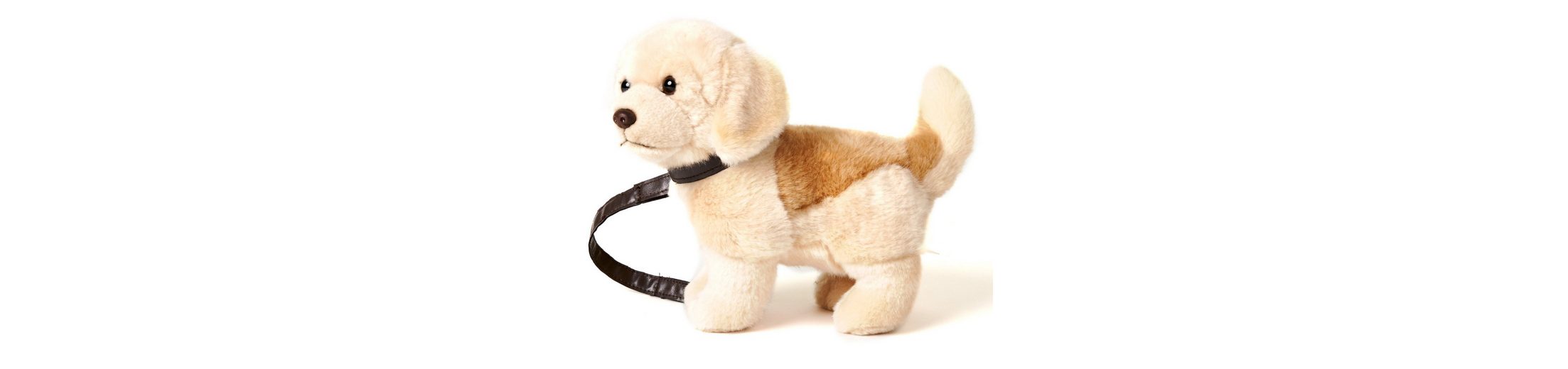 Uni-Toys Kuscheltier »Golden Retriever Welpe, stehend (mit Leine) - 22