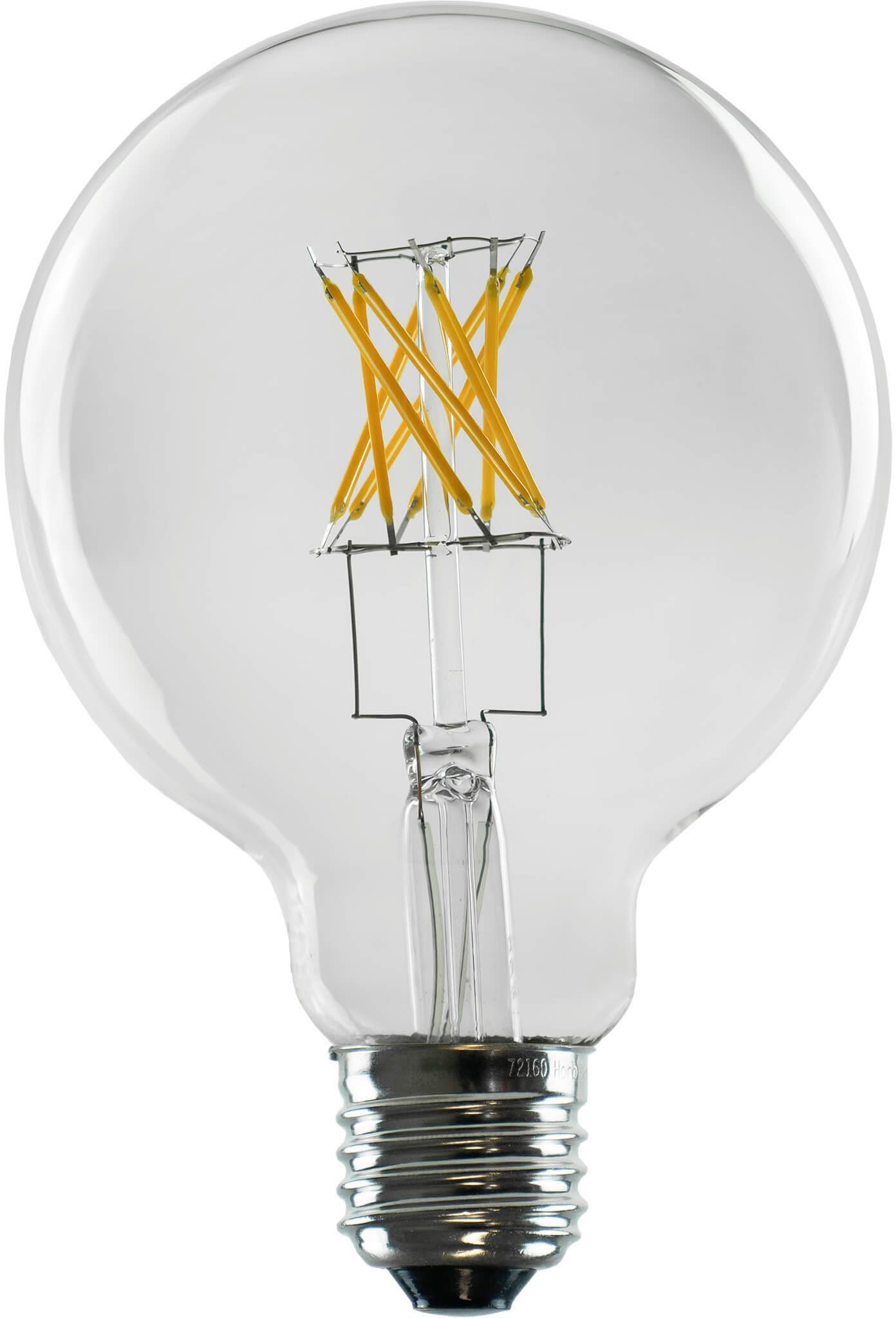 SEGULA LED-Leuchtmittel LED Globe 95 klar, E27, 1 St., Warmweiß, gekreuztes Filament
