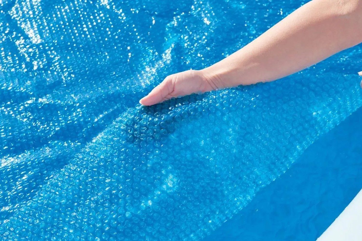 BESTWAY Solarabdeckplane Pool-Solarfolie (Spar-Set, 1-St., Ø210cm isolierend), isolierend, schwimmfähig, einfache Montage, passgenau