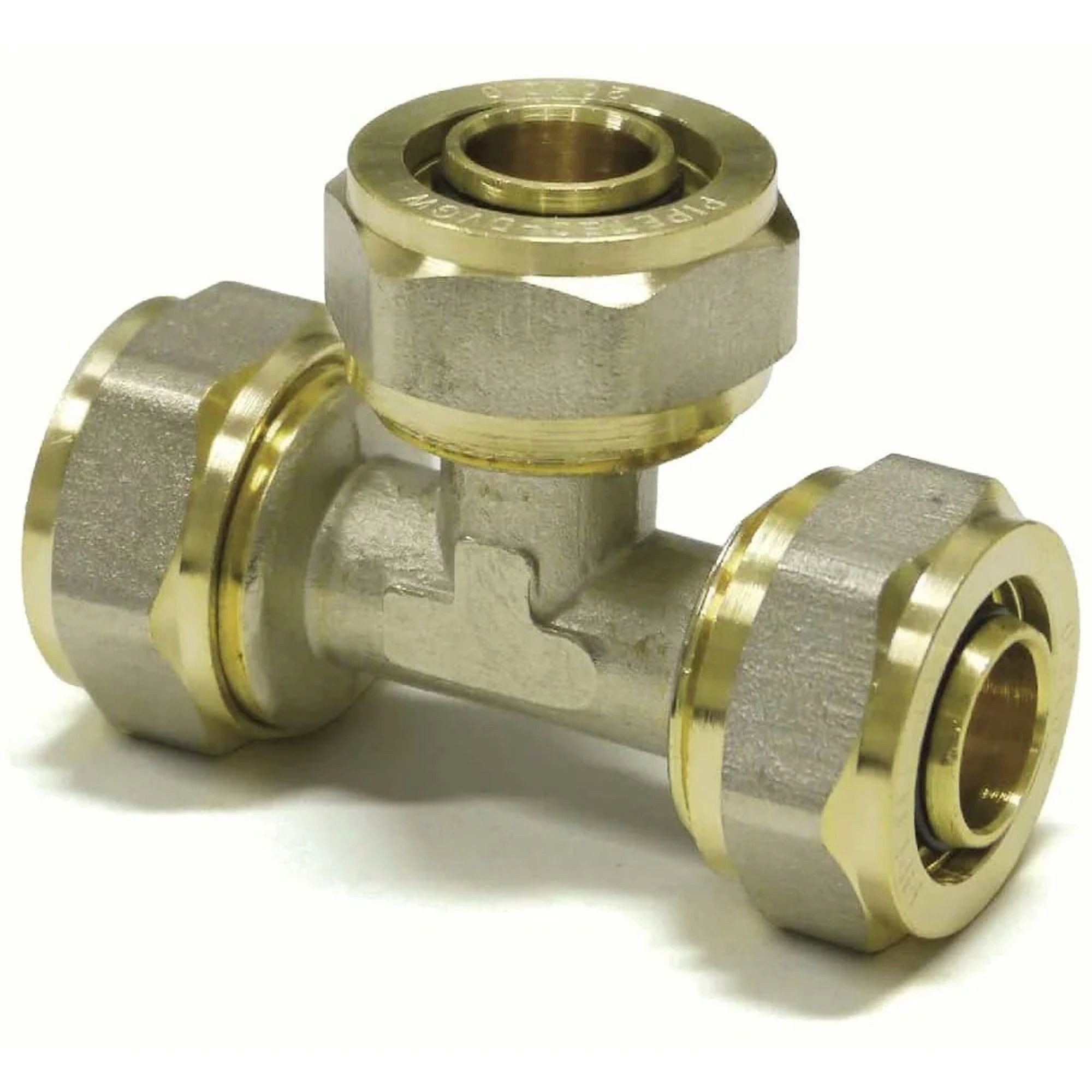 Boni-Shop Rohrverbinder Schraubfitting T-Stück Mitte reduziert 20 x 2 - 16 x 2 - 20 x 2