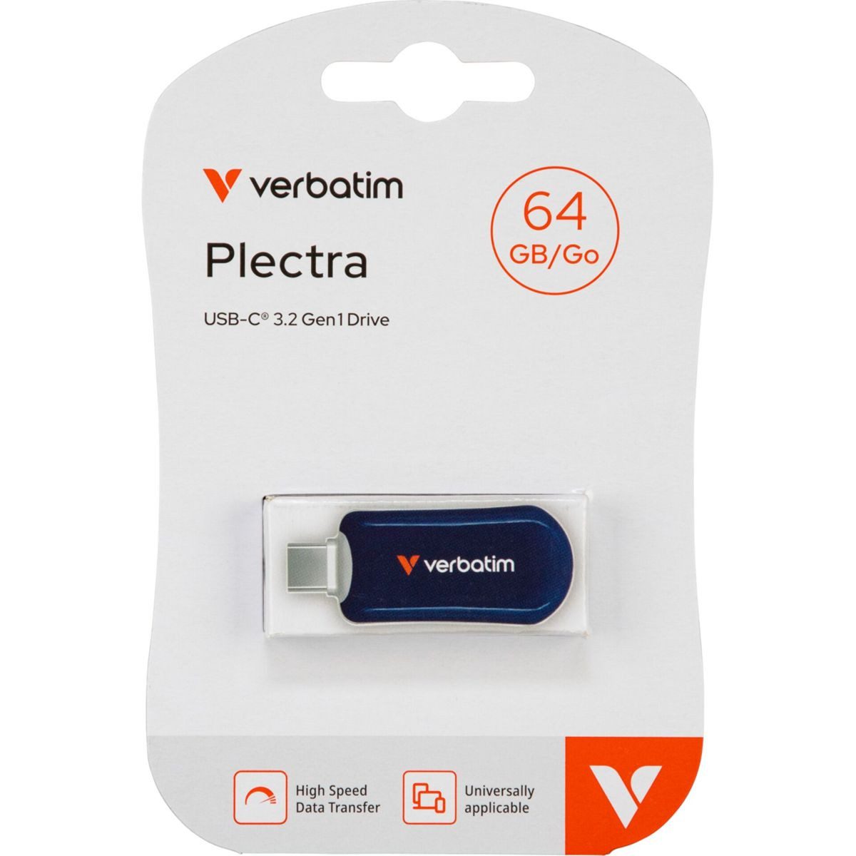Verbatim Plectra Blue 64GB USB-C Flash Drive 30232 USB-Stick