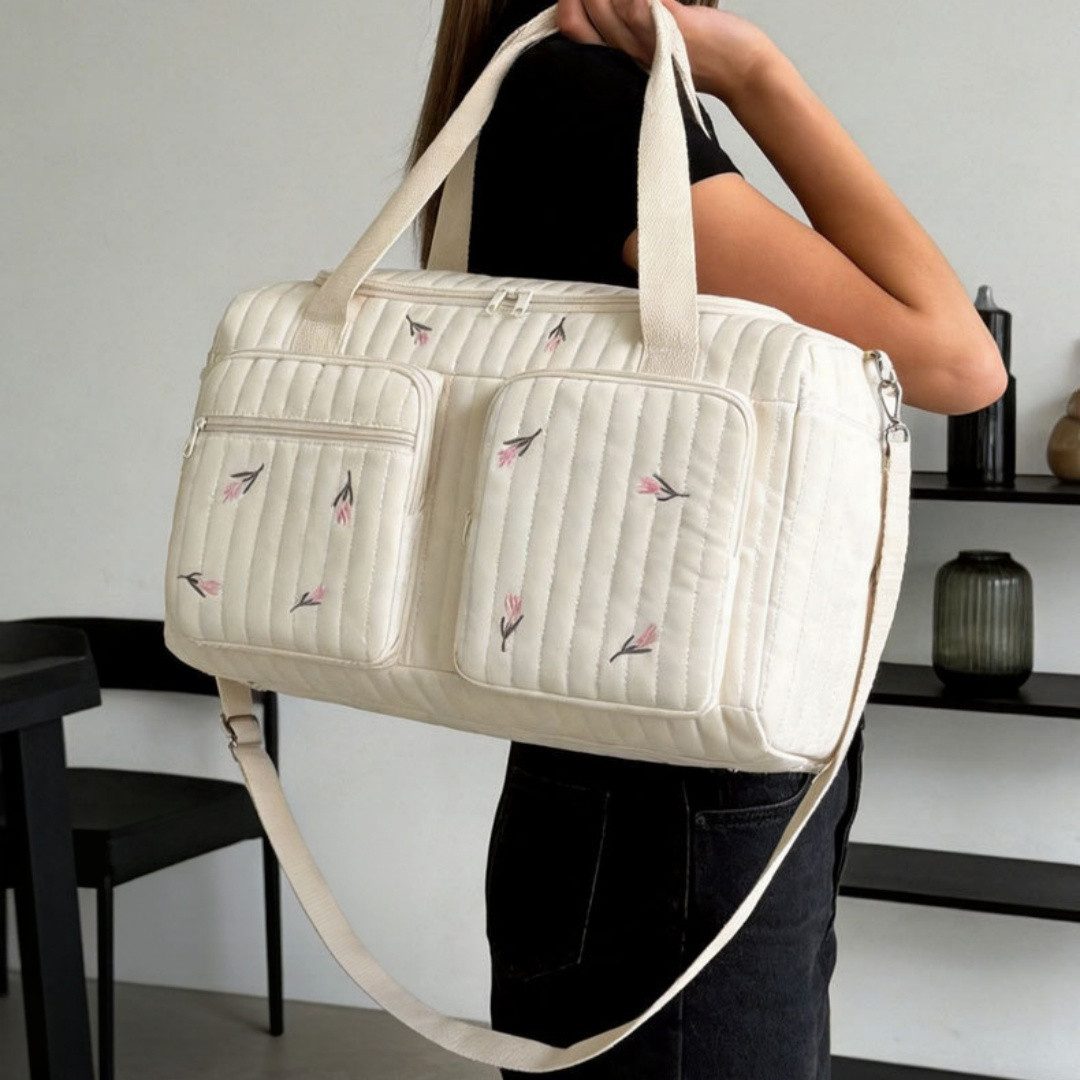 FOUORTUNATE-BEE Wickeltasche Große Wickeltasche Mama Tasche Reisetasche Schultertasche 45×22×26 cm, Für Krankenhaus Kinderwagen Reise Alltag Baby Wickeltasche O – Bild 2 von 5