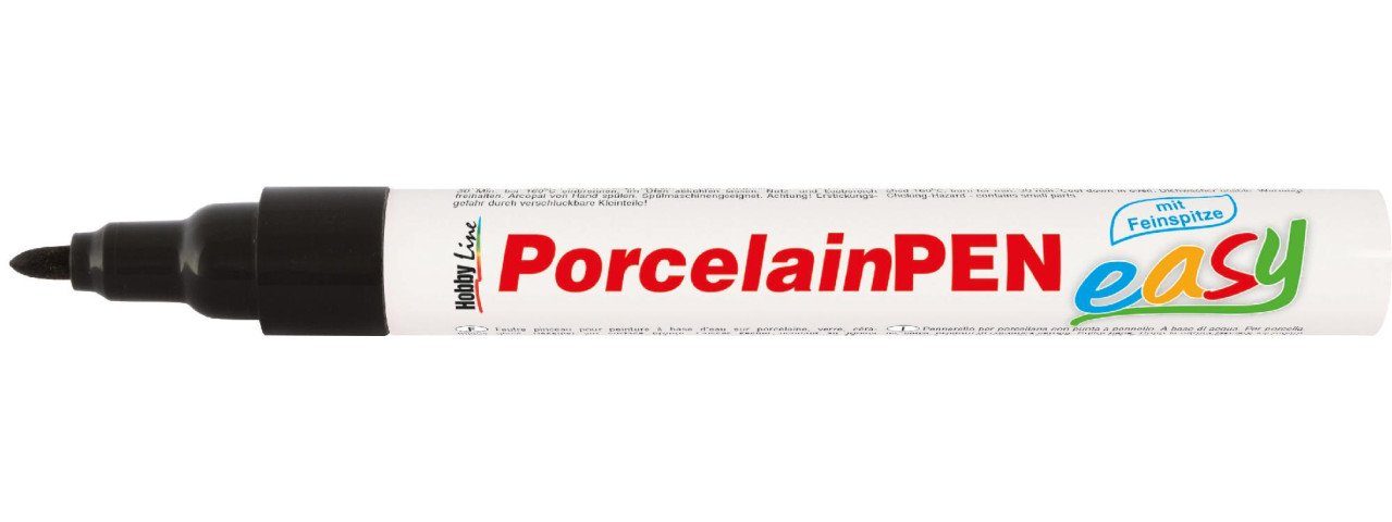 Bastelfarbe Kreul PorcelainPen easy Kontur Schwarz
