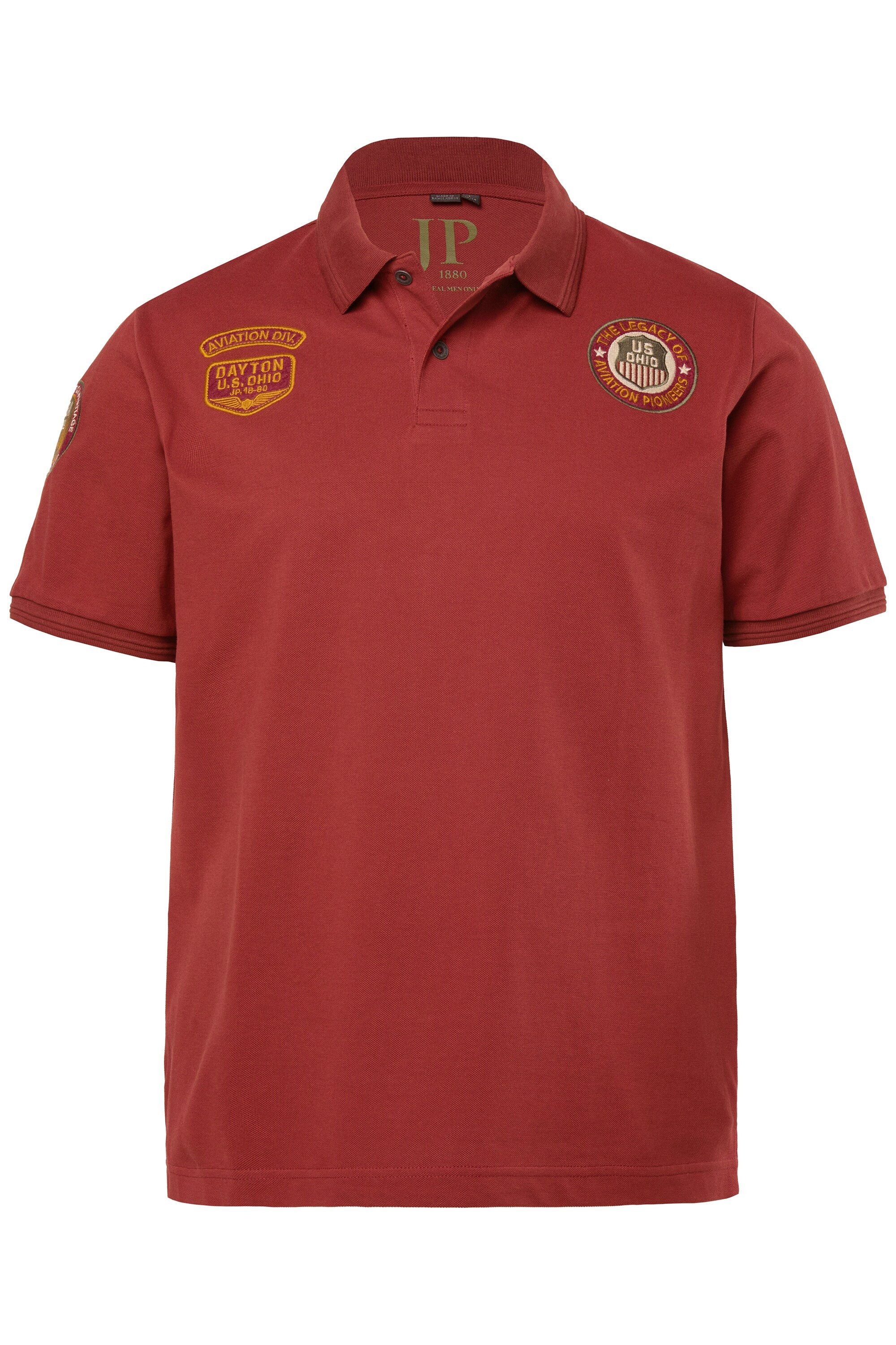 JP1880 Poloshirt Poloshirt Halbarm Piqué Badges