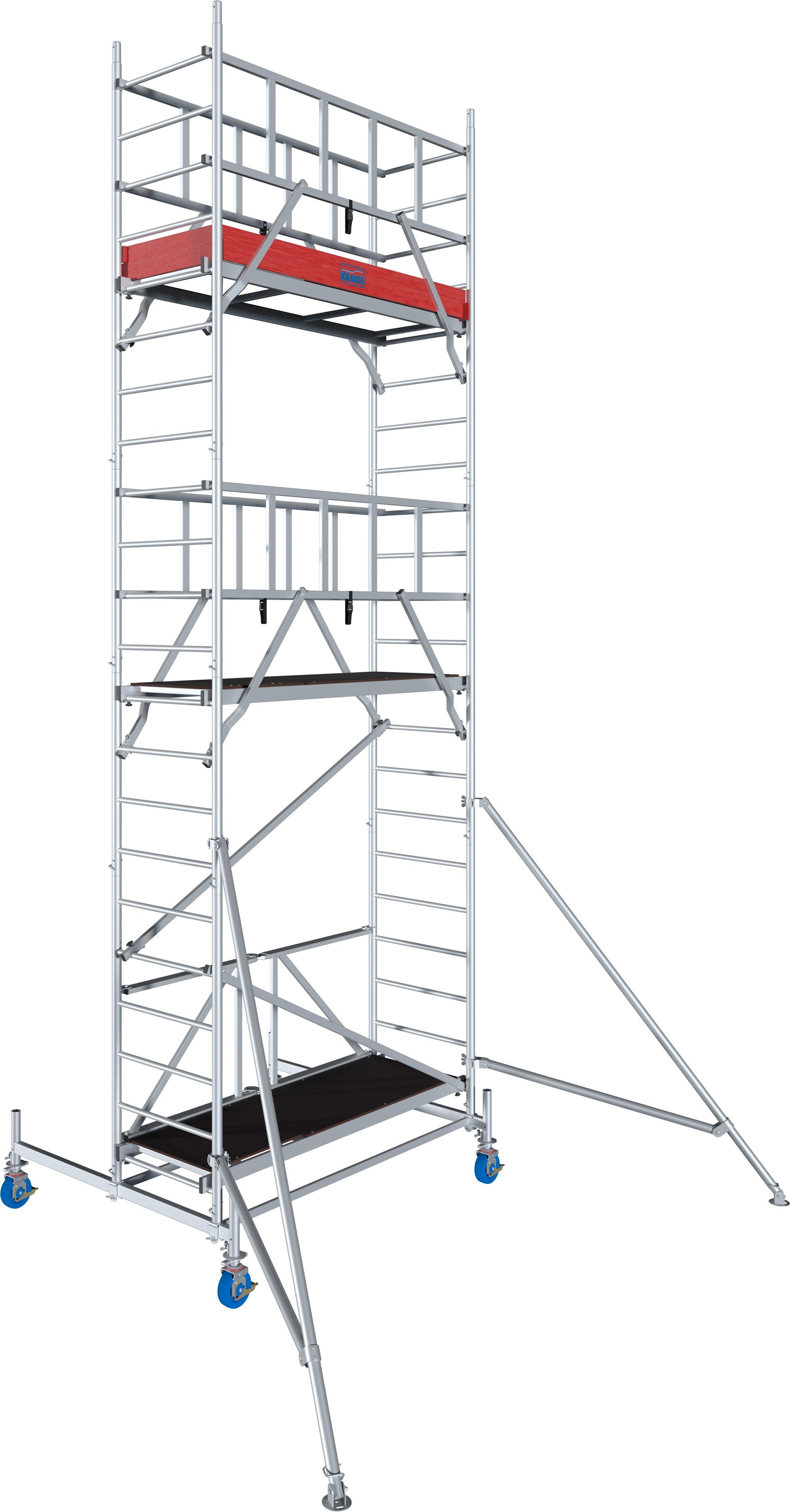 KRAUSE Fahrgerüst ProTec XS Alu-FaltGerüst, (Set), Arbeitshöhe: 6,8 Meter