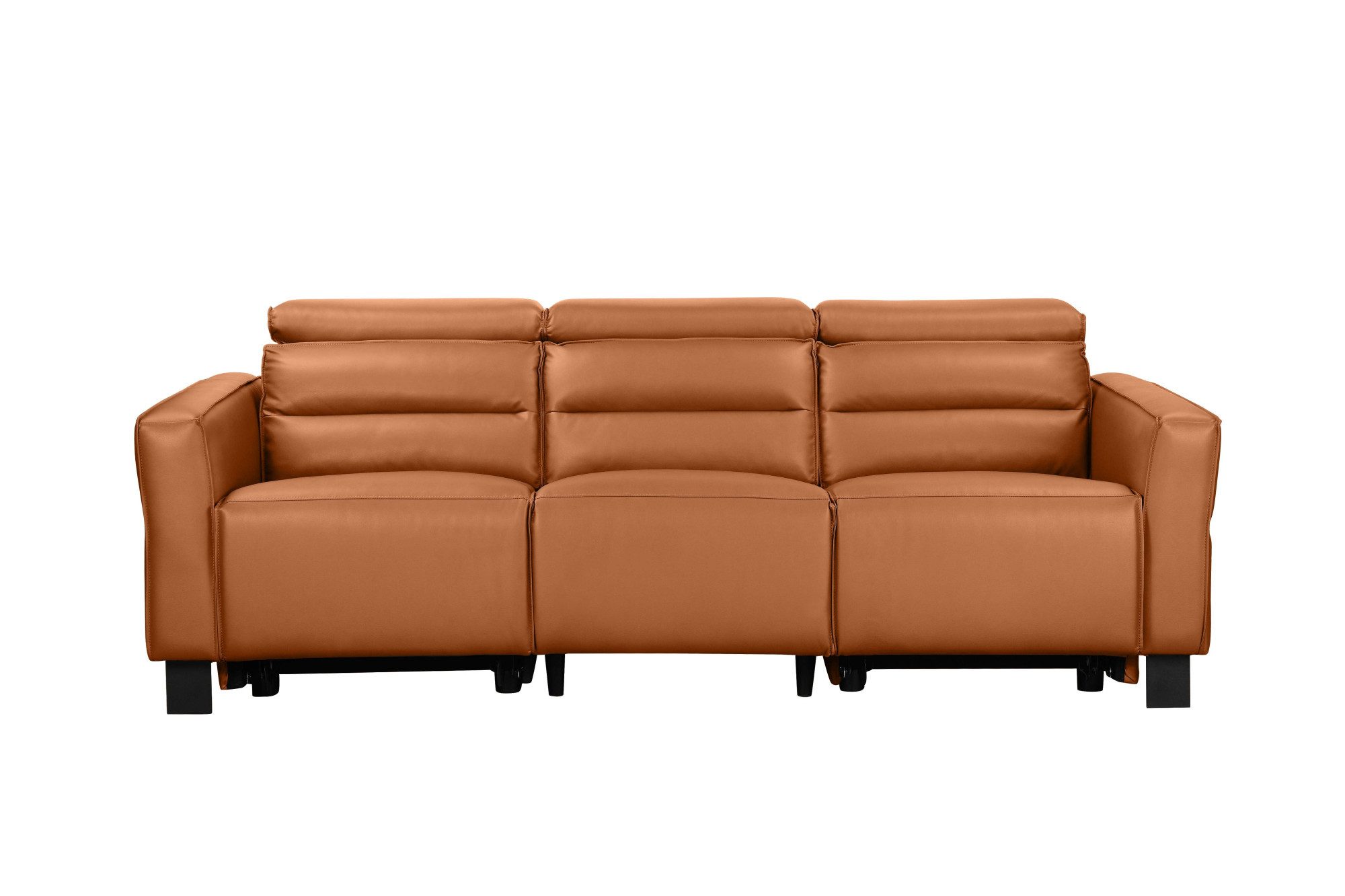 Home affaire 3-Sitzer Carpari, 224cm, manuelle od. elektrische Relaxfunktion in 2 Sitzen, mit USB-A/C, Kopfteilverstellung, Echtleder, Kunstleder, Webstoff