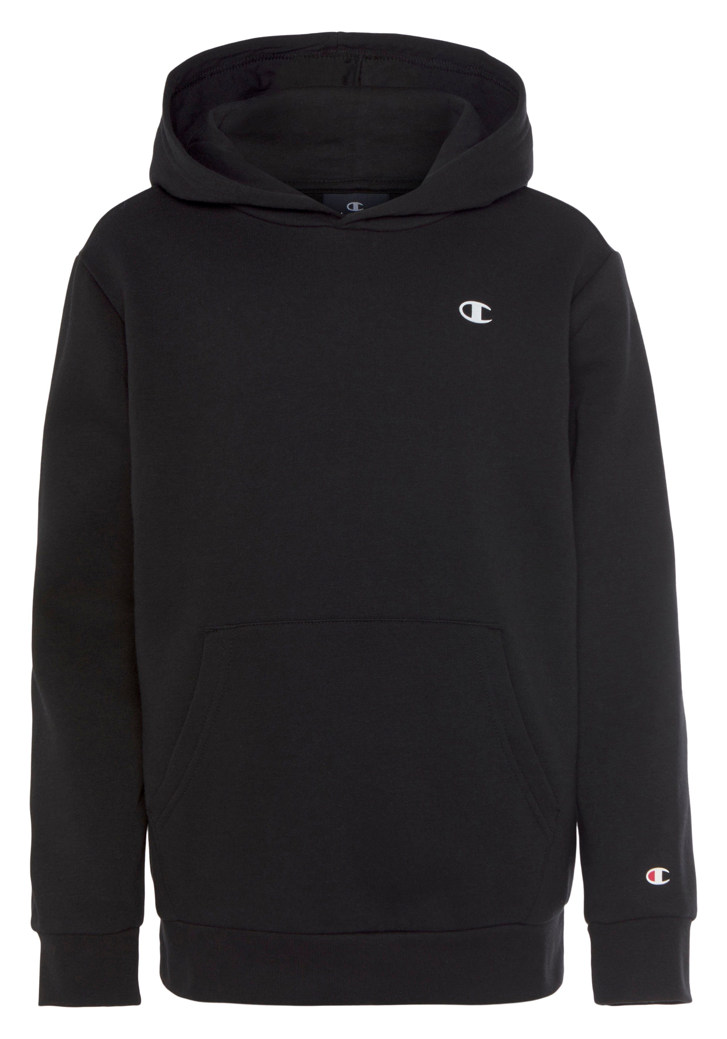 - Sweatshirt Basic Kinder Sweatshirt Champion schwarz Hooded für