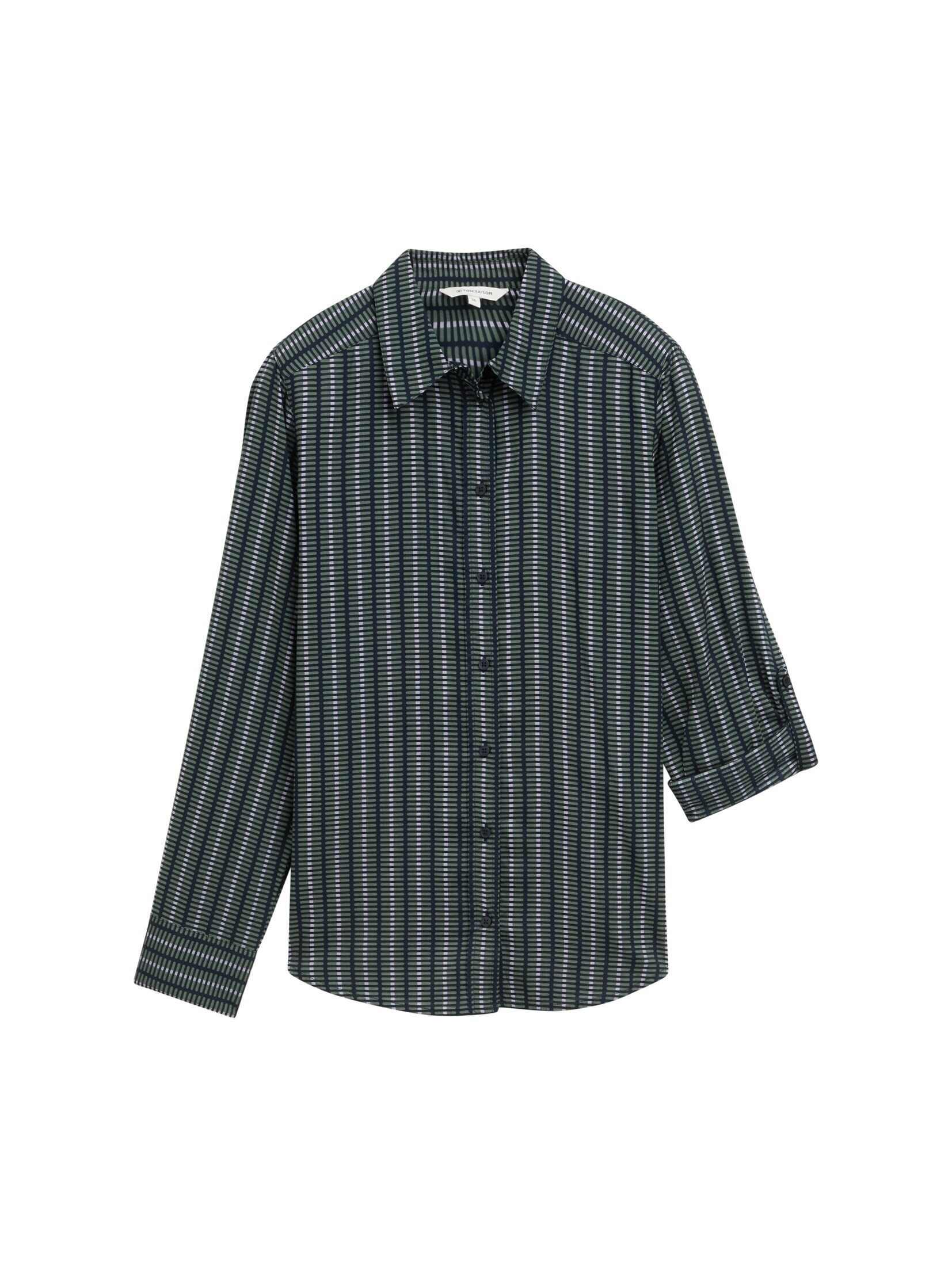 TOM TAILOR Langarmbluse Bluse mit Muster günstig online kaufen
