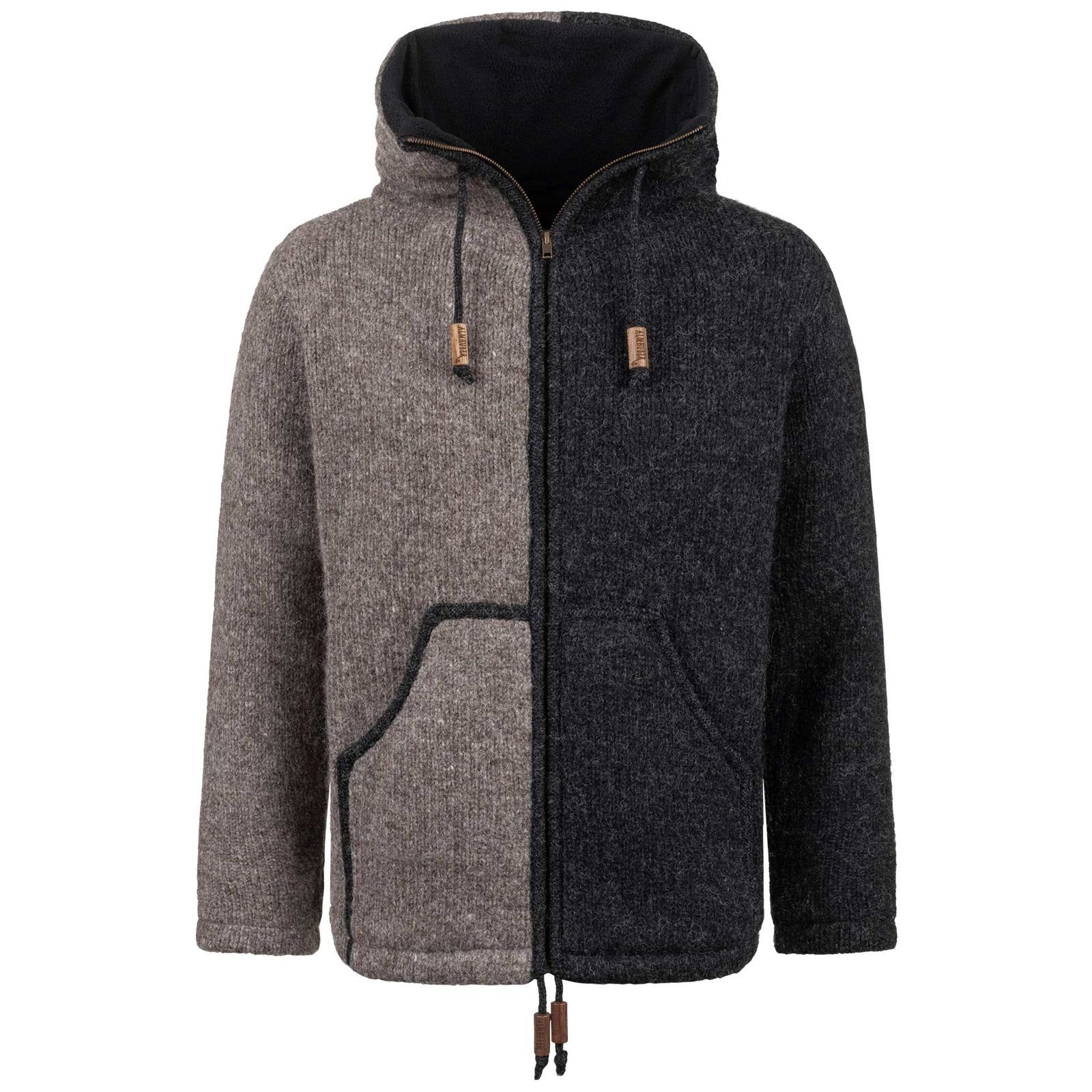 ALMHUBER Strickjacke Unisex Strickjacke Schurwolle Nordisch Winterjacke Wol günstig online kaufen