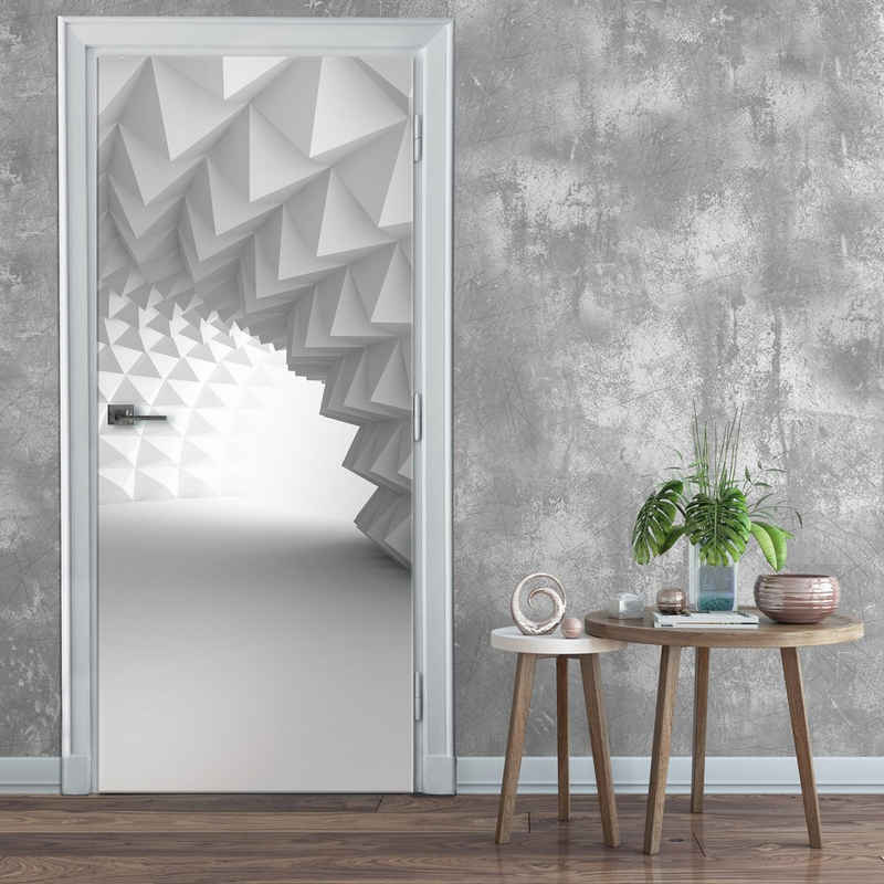 Wallarena Türtapete Selbstklebend Tunnel 3D Effekt Türposter Türfolie Türaufkleber Fototapete für Tür, 91x211 cm, Glatt, 3D-Optik, Türtapete Selbstklebend