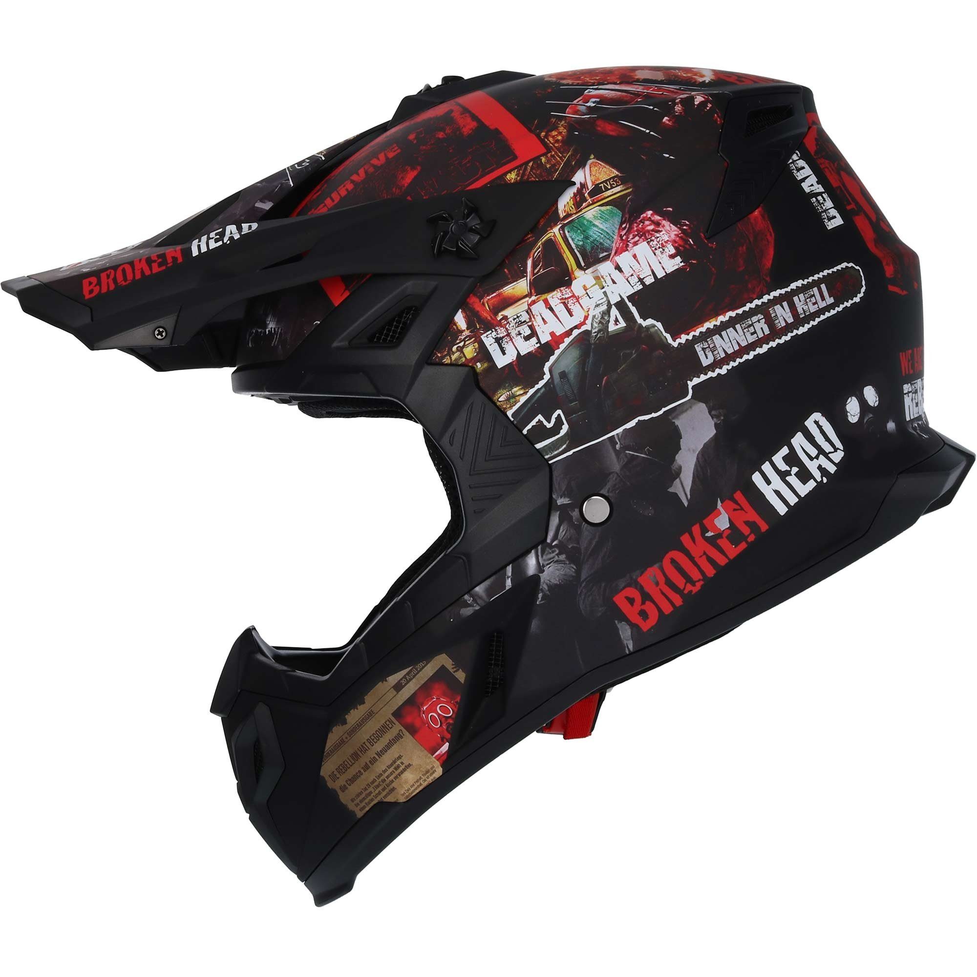 Motorradhelm Resolution rot