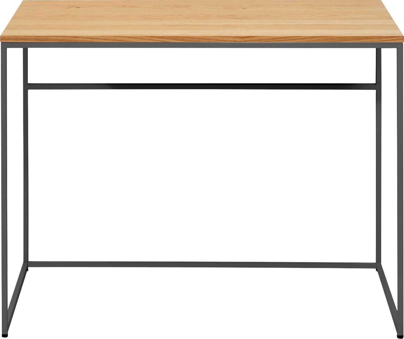now! by hülsta Schreibtisch »CT 17«, mit grauem Gestell, perfekt auch als Schminktisch-HomeTrends