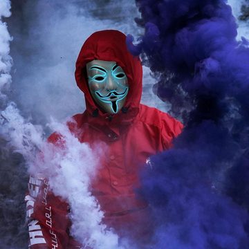 Goods+Gadgets Kostüm LED Anonymous V wie for Vendetta, Halloween Party Kostüm Verkleidung