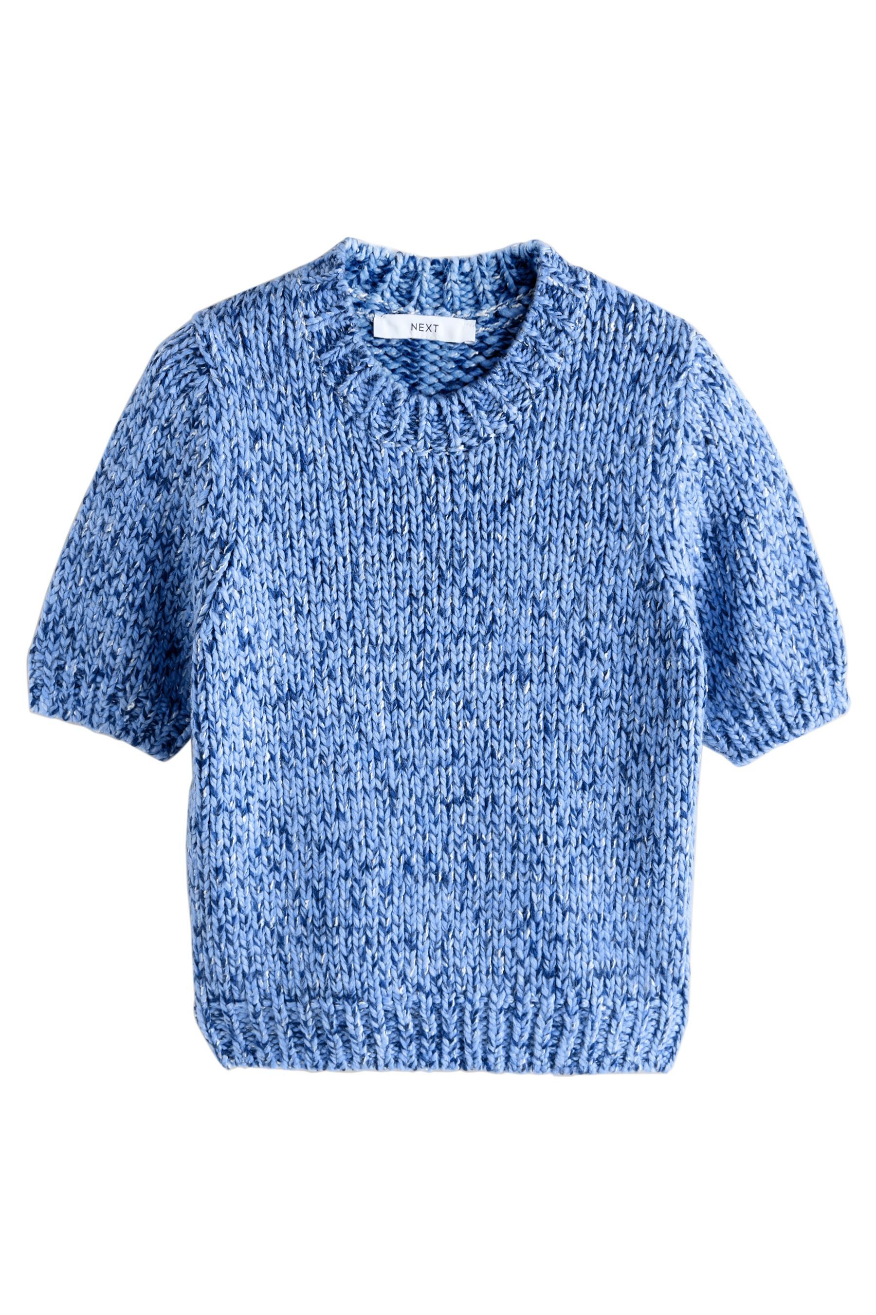 Next Kurzarmpullover Twist-Strick T-Shirt mit halblangen Ärmeln (1-tlg) günstig online kaufen