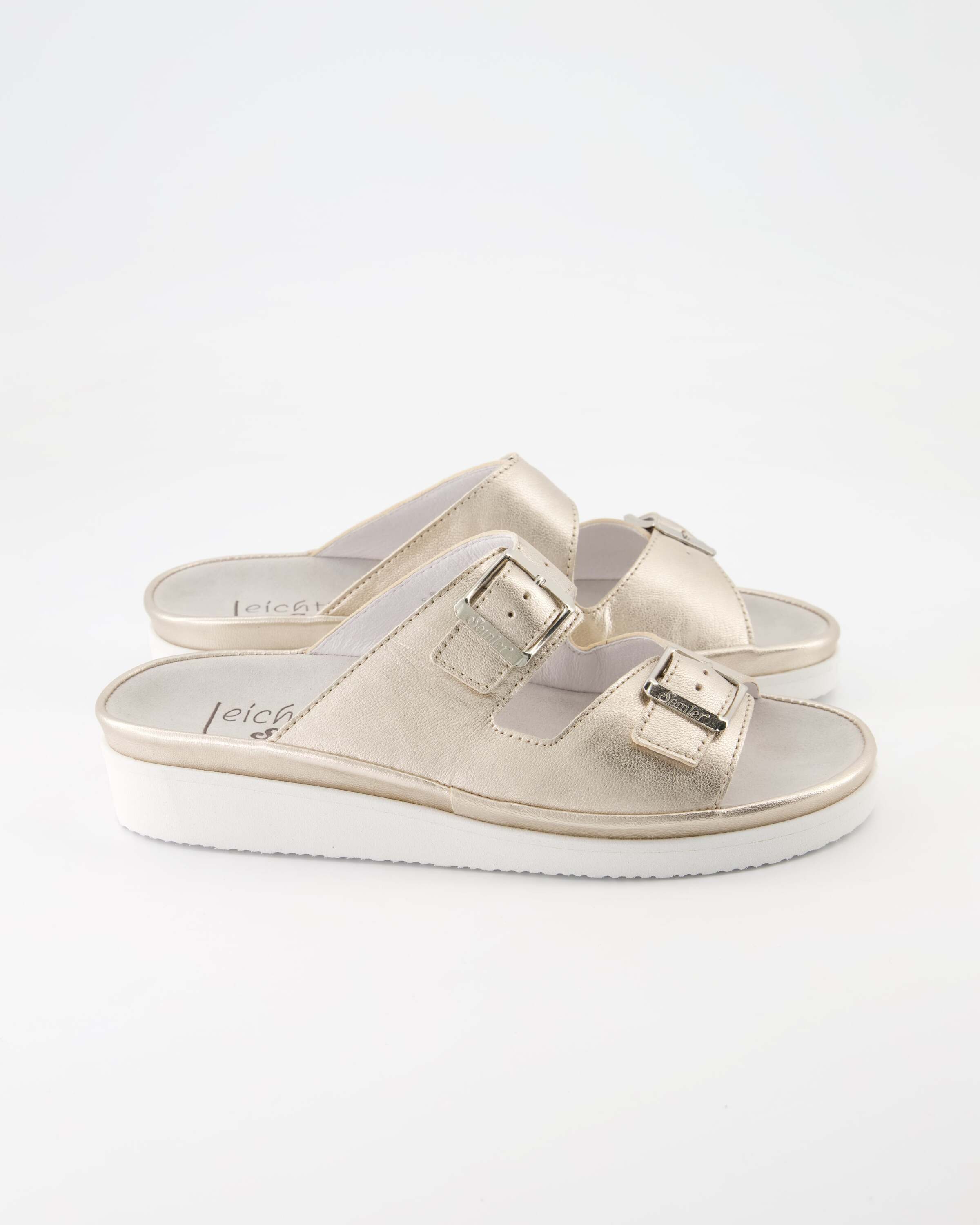 Semler Fiesta Pantolette Obermaterial: Beschichtetes Leder günstig online kaufen