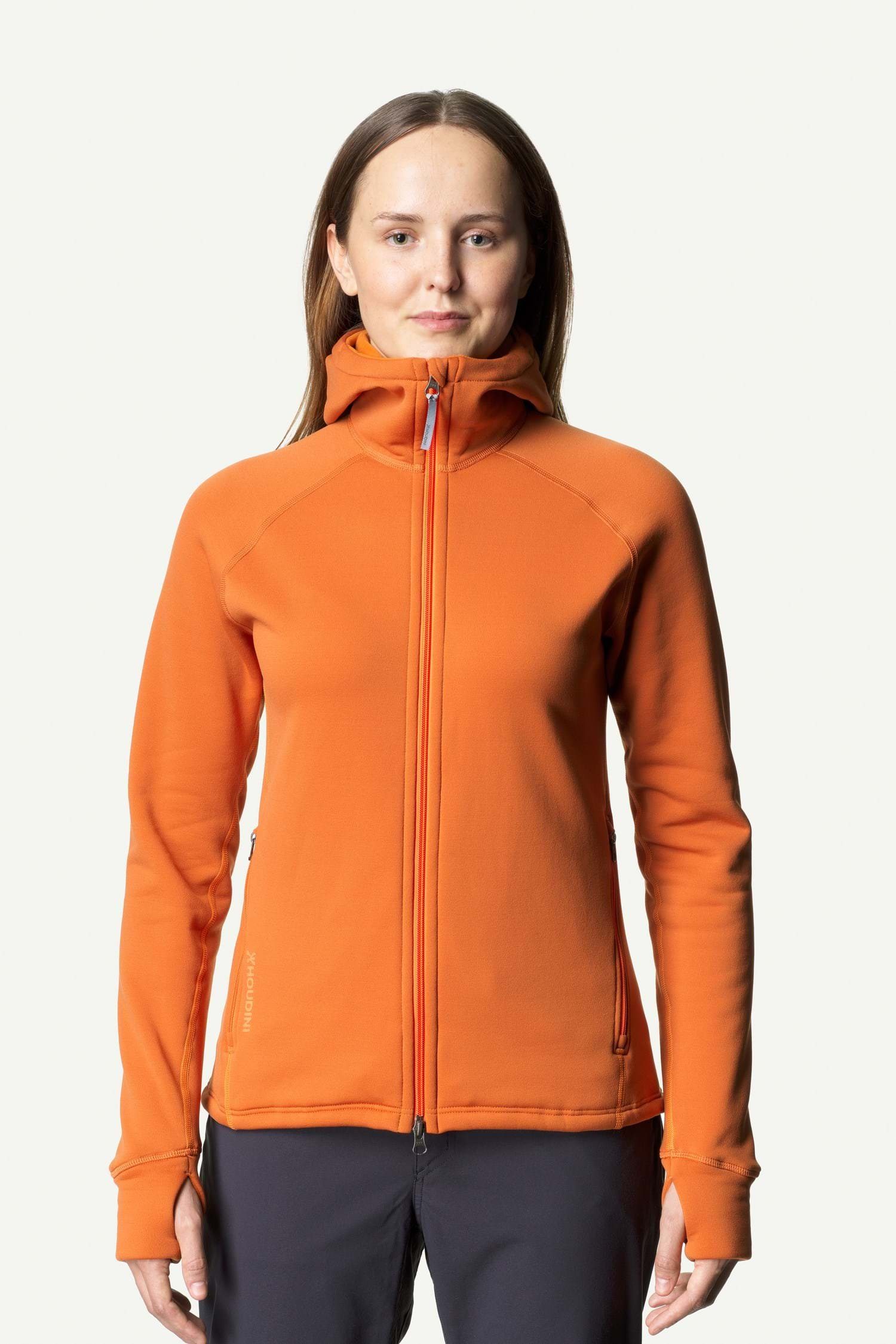 Houdini Fleecejacke W's Power Houdi Burned Orange