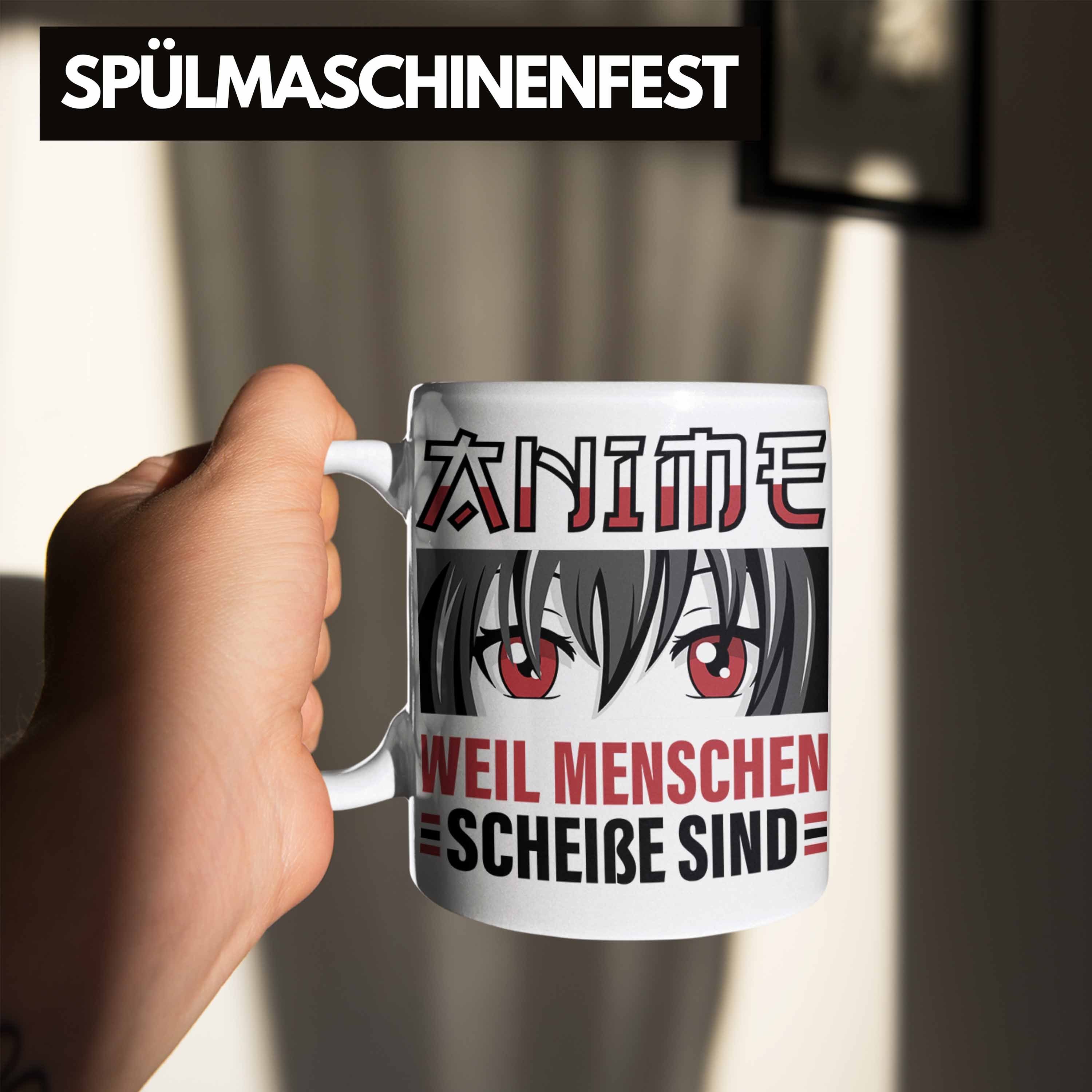 - Trendation Trendation Tasse Geschenk Tasse Weiss Anime Kaffeetasse Spruch