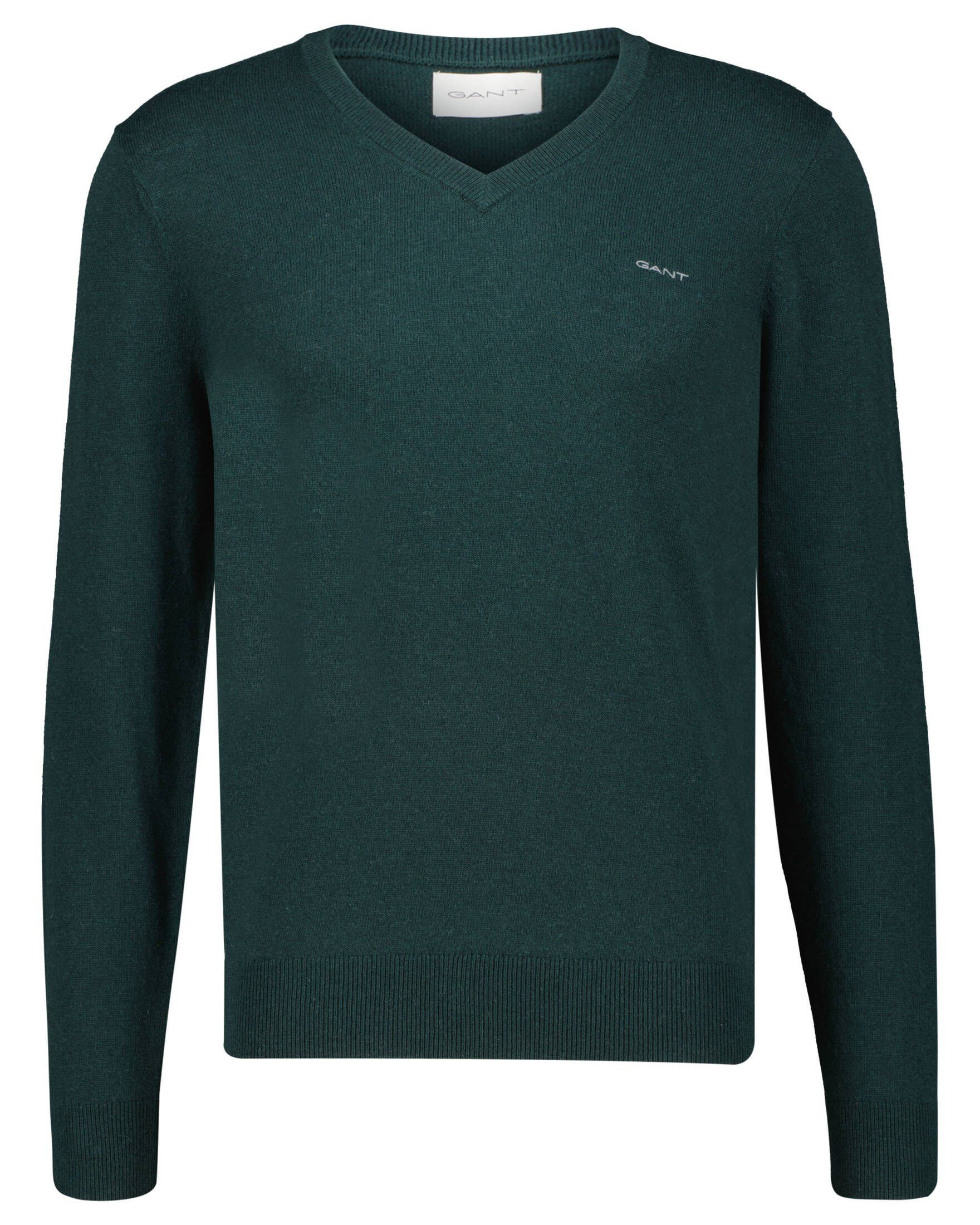 High V-Ausschnitt-Pullover Wollpullover, Extrafine aus Schnitt Lambswool dem normal Quality Gant Lammwolle, Premium, Fällt V-Neck entsprechend