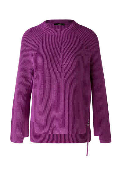 Oui Rundhalspullover Pullover RUBI