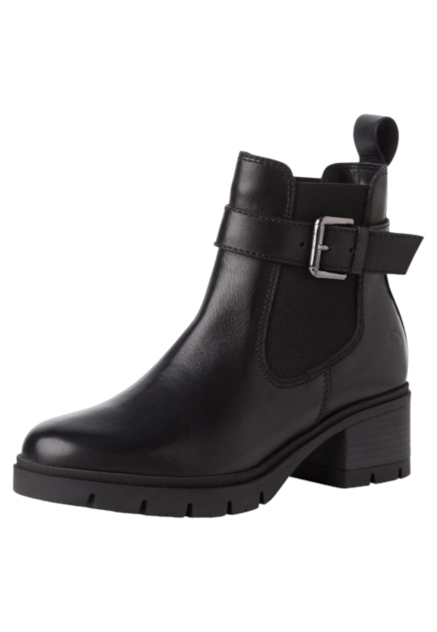 Tamaris 1-25447-43 003 Black Leather Stiefelette