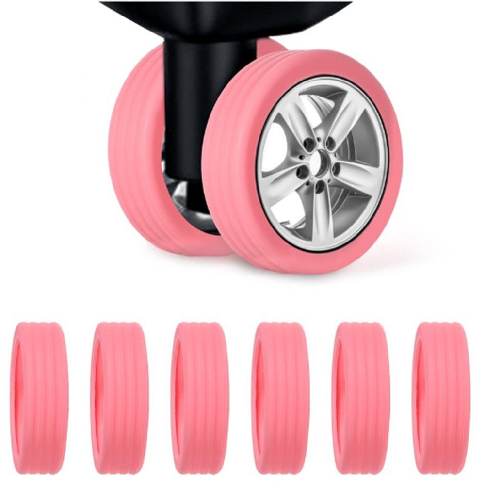 Coonoor Gummiband 8 Stück Gepäckraum-Radschutzabdeckung,Reisekoffer-Radabdeckung, für Bürostühle, Gepäck, Gefriertruhen, Kinderbetten usw