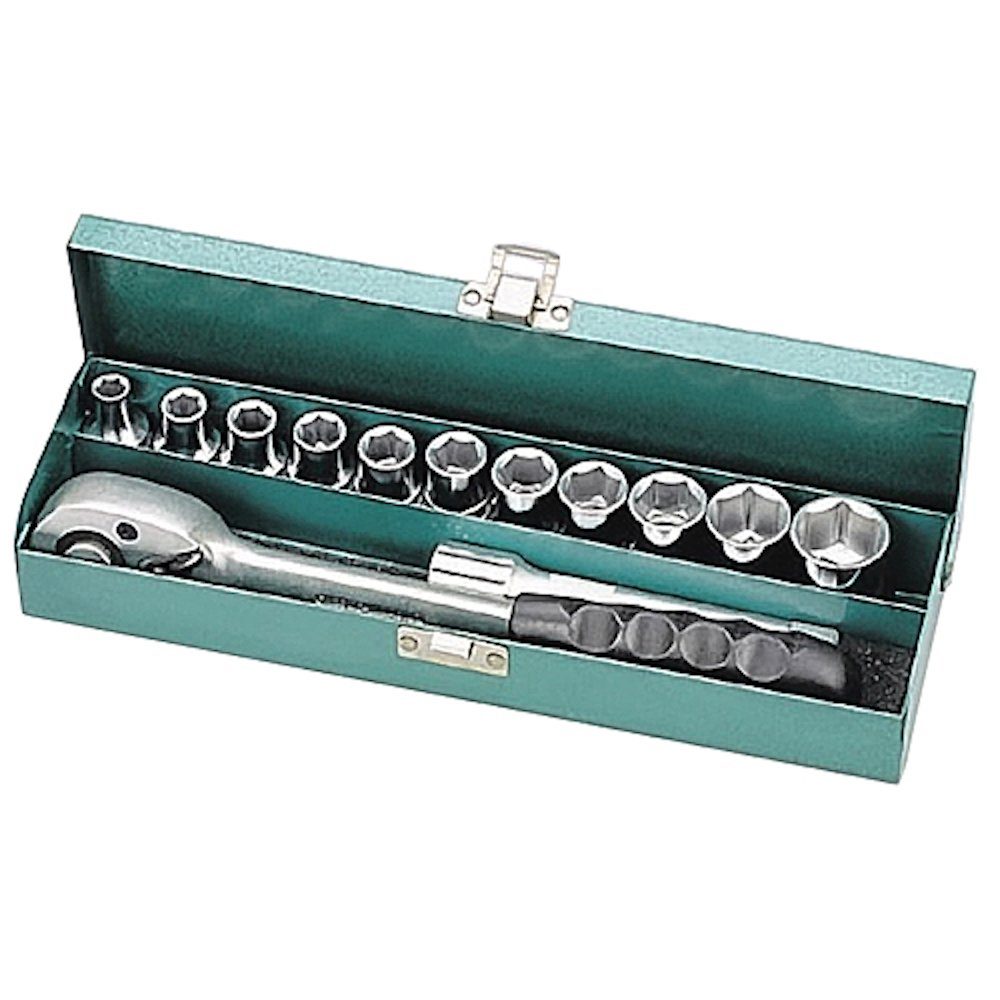 PROREGAL® Werkzeugset Werkzeug- und Steckschlüsselsatz 13 PCs, 1/2 "(8-22mm)