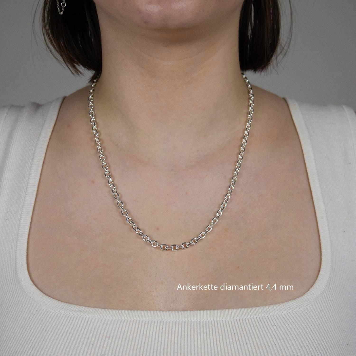 HOPLO Silberkette Ankerkette diamantiert Länge 70cm günstig online kaufen