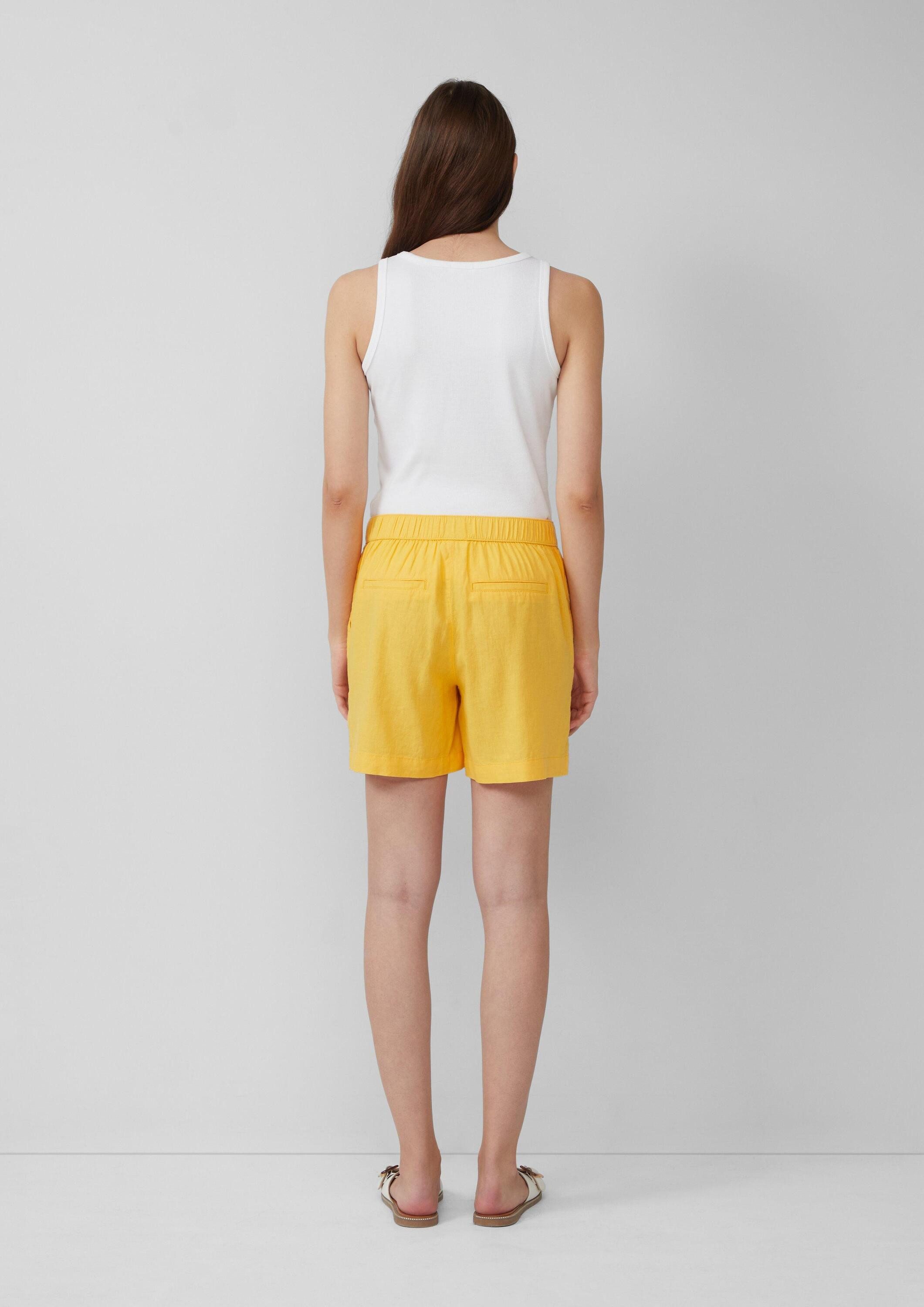 s.Oliver Shorts Hose Shorts aus Leinenmix mit Eingrifftaschen