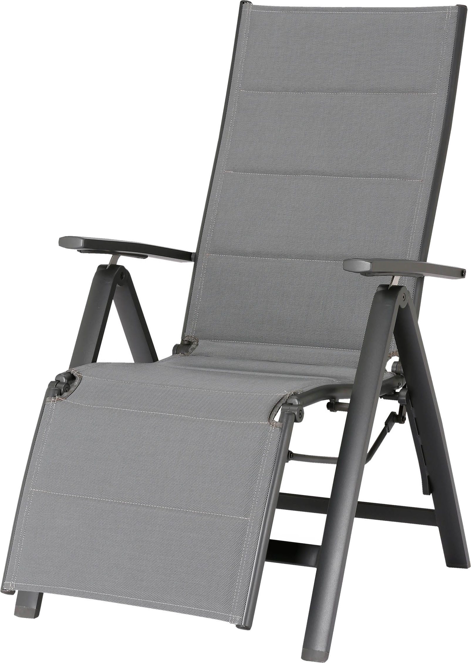 Best Gartenliege Varese, Packung, stabiles Aluminiumgestell