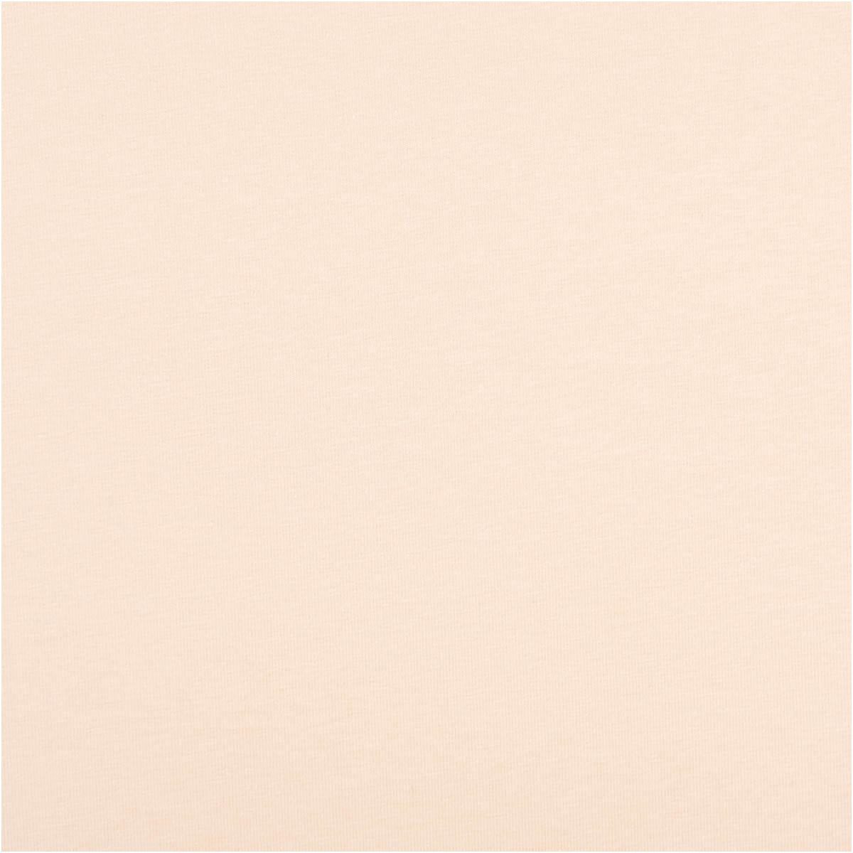 SCHÖNER LEBEN. Stoff Jersey Stoff Meterware Baumwolljersey uni beige 150cm, allergikergeeignet
