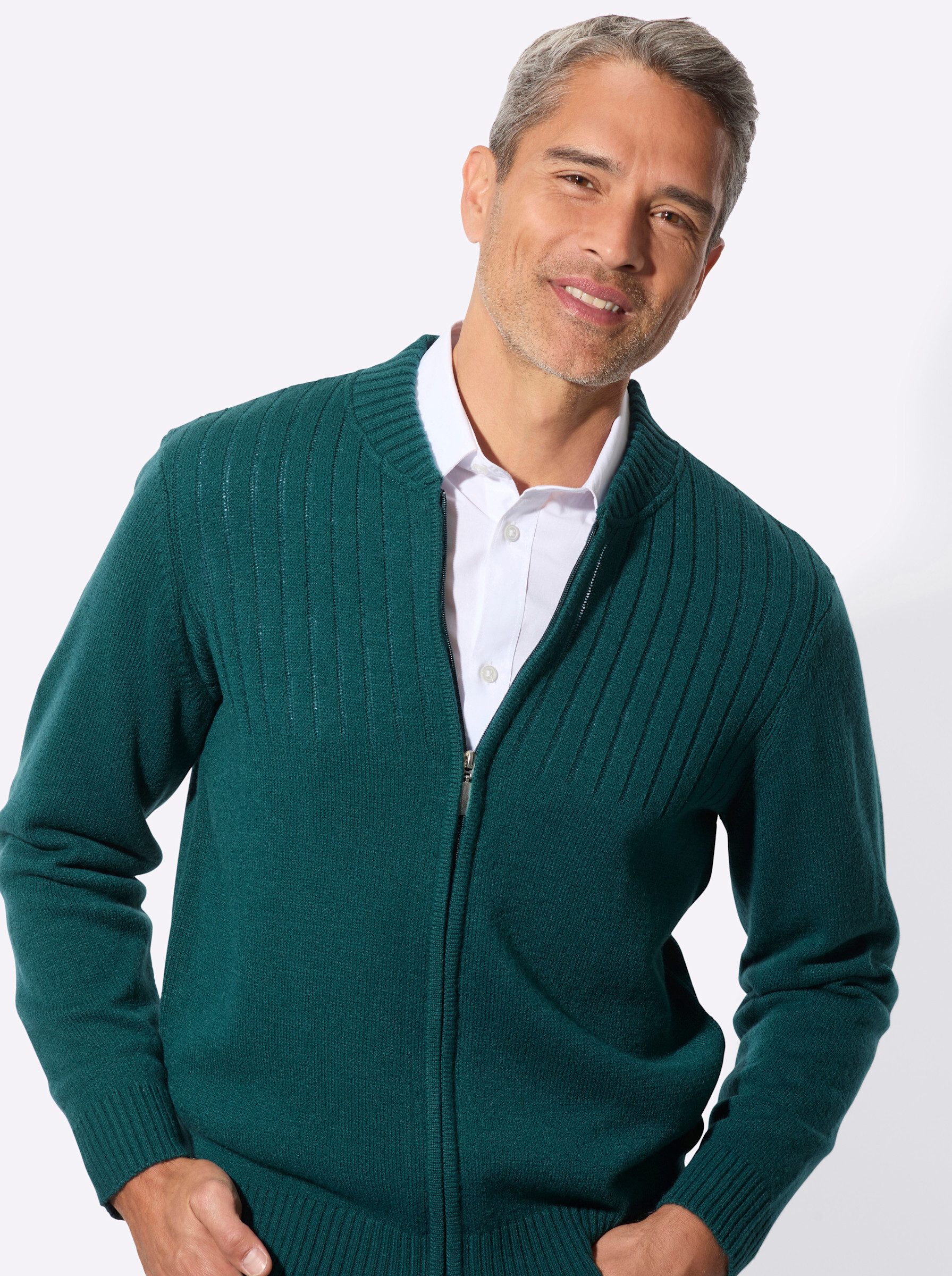 Sieh an! Strickjacke Strickjacke Langarm